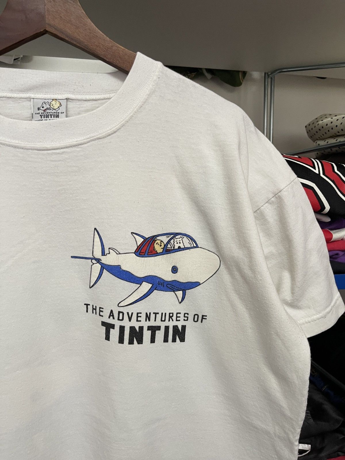 Vintage Vintage 90s The Adventure of Tintin Red Rackham Treasure Tee Size US L / EU 52-54 / 3 - 8 Thumbnail