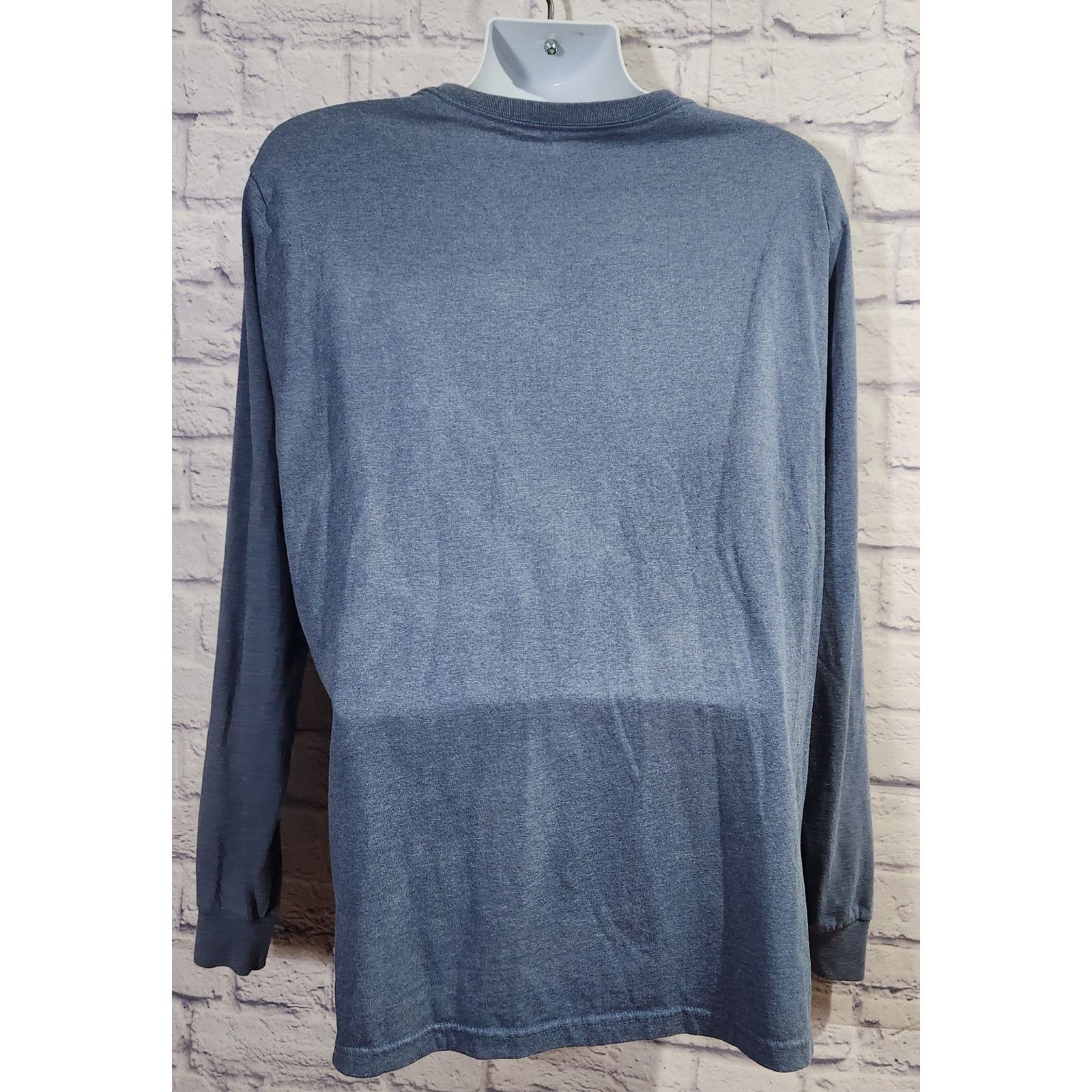 Jerzees Jerzees Blue Long Sleeve Crew Neck T Shirt XL Lightweight Size US XL / EU 56 / 4 - 3 Thumbnail