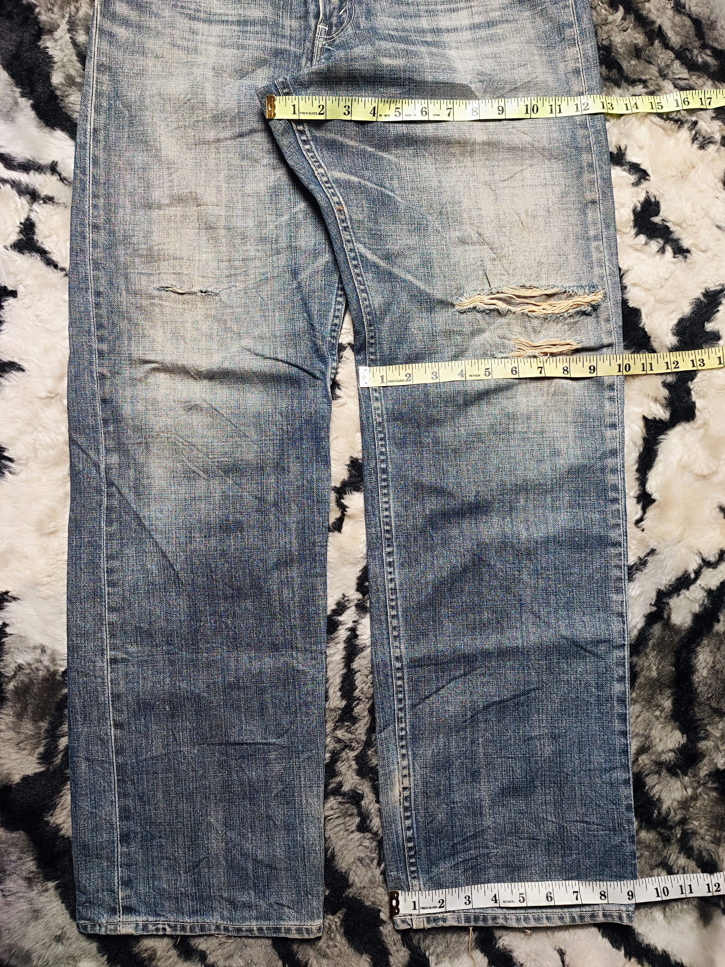 Levi's Vintage Levis 504 Jerky Tag Thrashed ERD Grunge Chrome 30x32 Size US 30 / EU 46 - 13 Thumbnail
