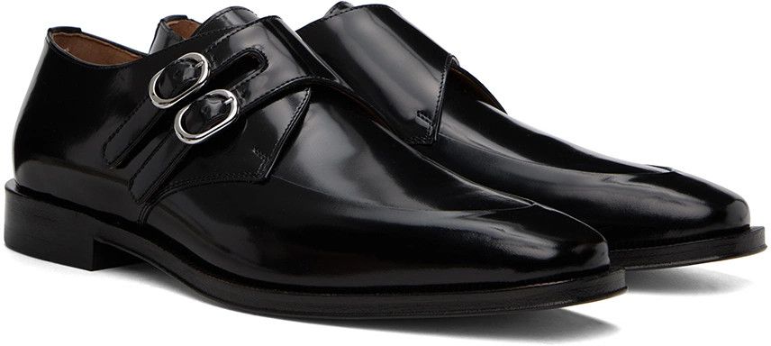 o1y1124 Double Monk Loafers In Black