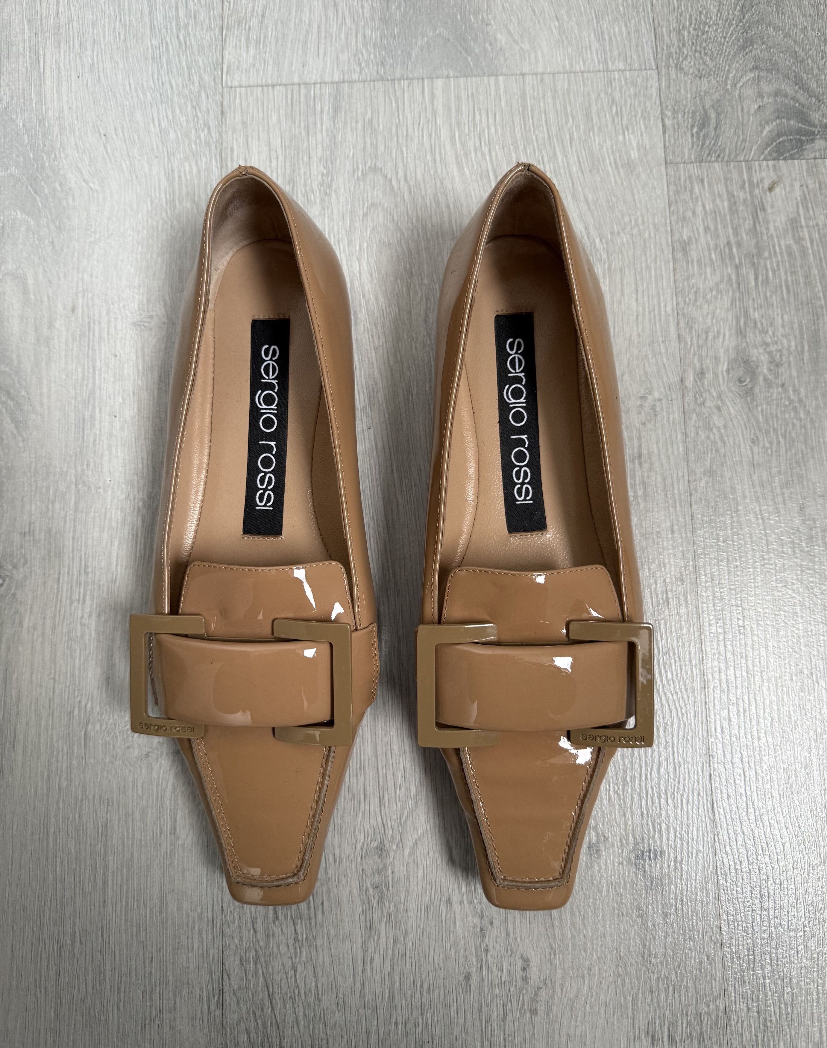 Sergio Rossi Share SERGIO ROSSI Patent Leather Loafers Size US 5.5 / IT 35.5 - 1 Thumbnail