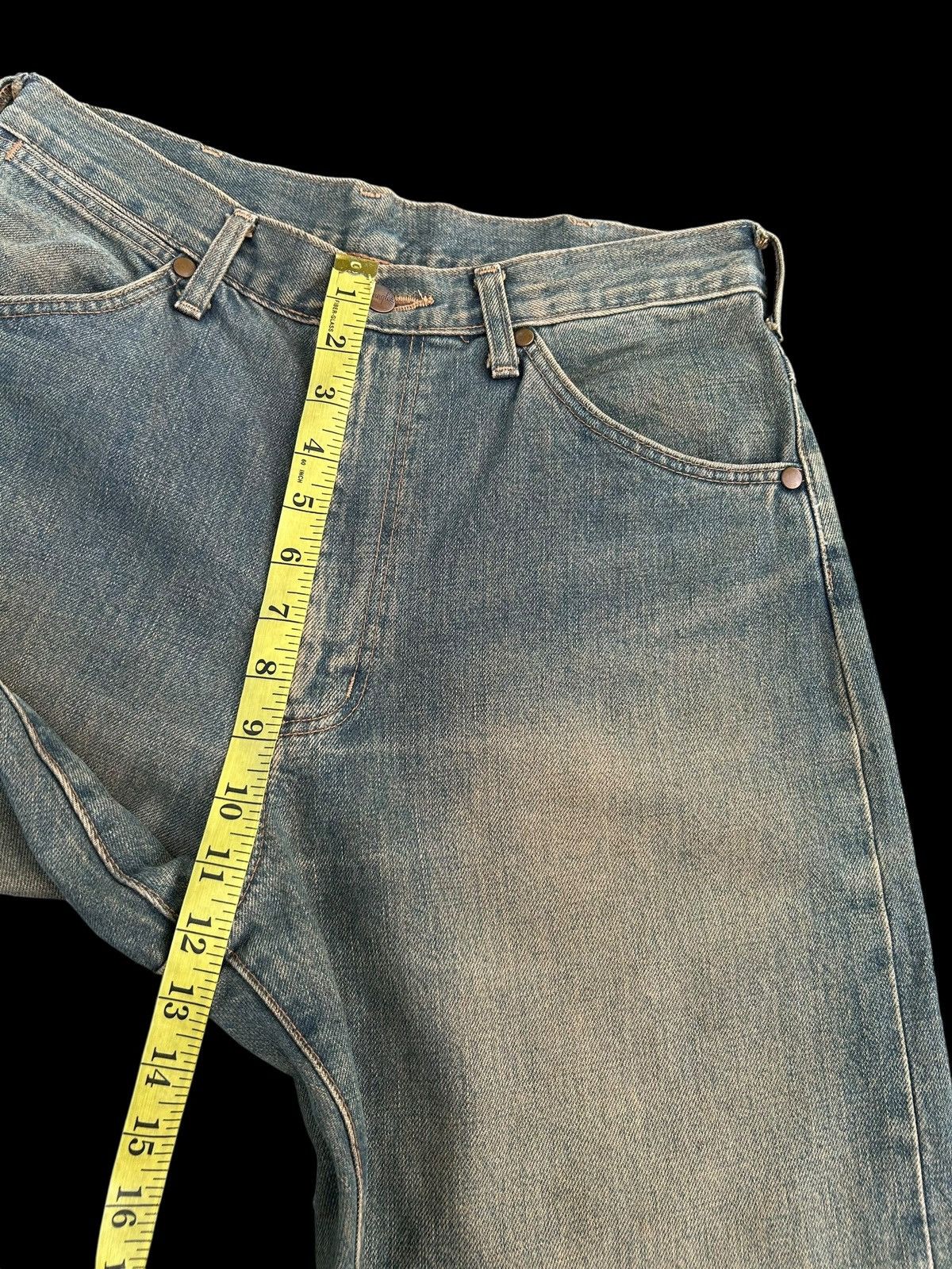 Kapital Vintage Wrangler Selvedge Rusty Mudwash Distressed Denim Size US 30 / EU 46 - 13 Thumbnail
