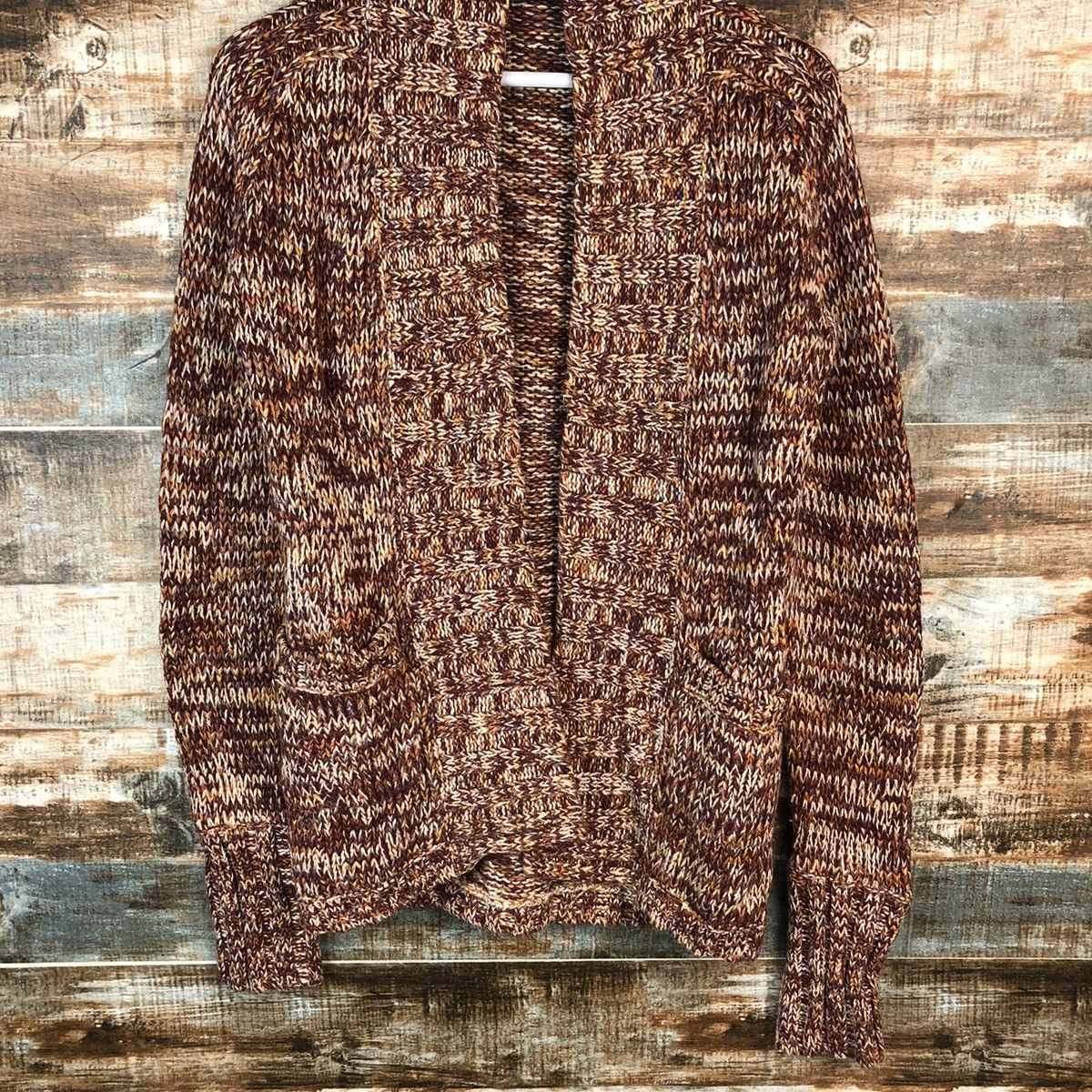 Homespun Knitwear × Japanese Brand Une Red vintage japan Cardigan knitwear #A1340 Size US M / EU 48-50 / 2 - 3 Thumbnail