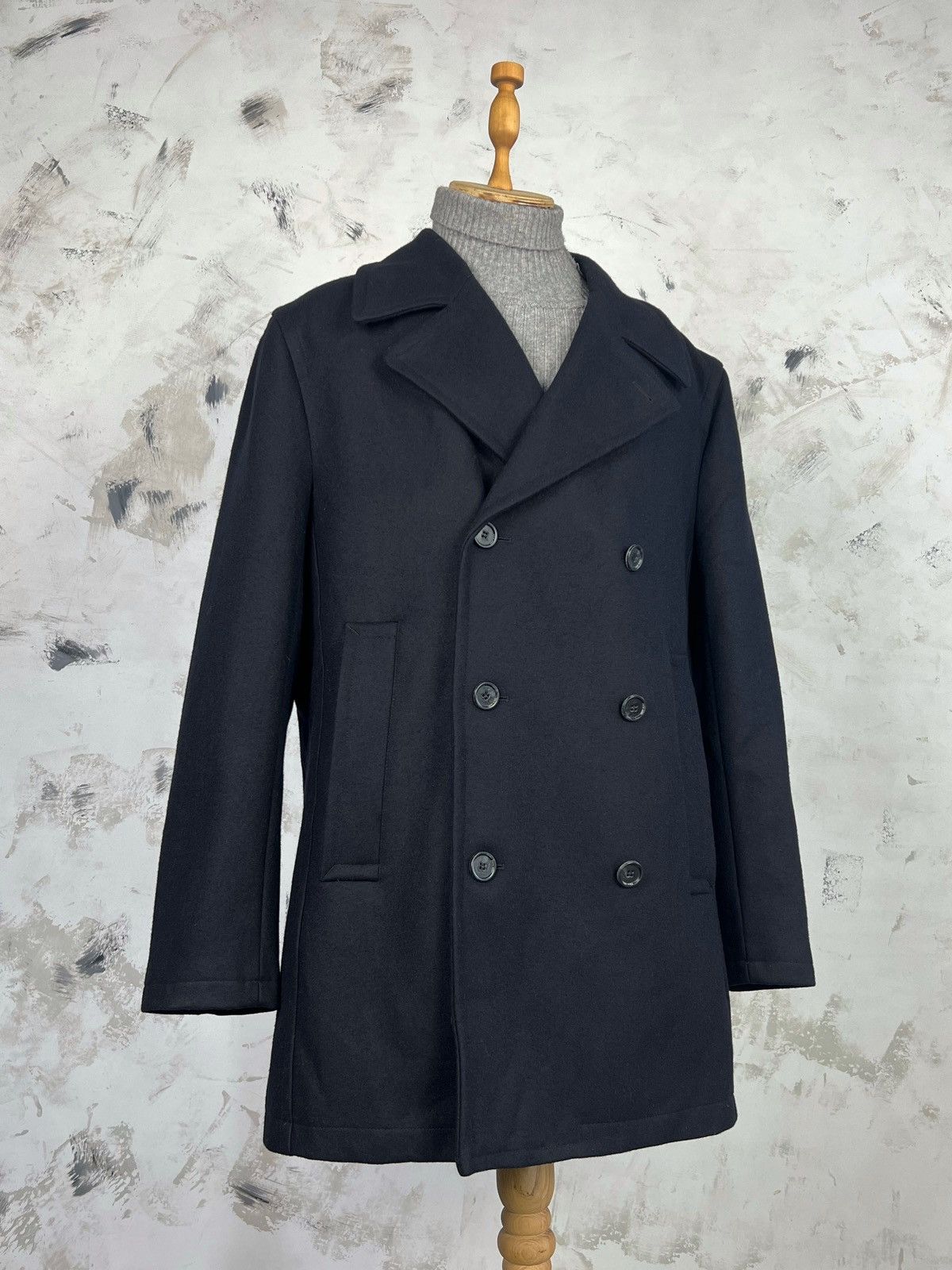 Pierre Cardin Pierre Cardin Navy Blue Coat Jacket Size L 52 Size US L / EU 52-54 / 3 - 2 Thumbnail