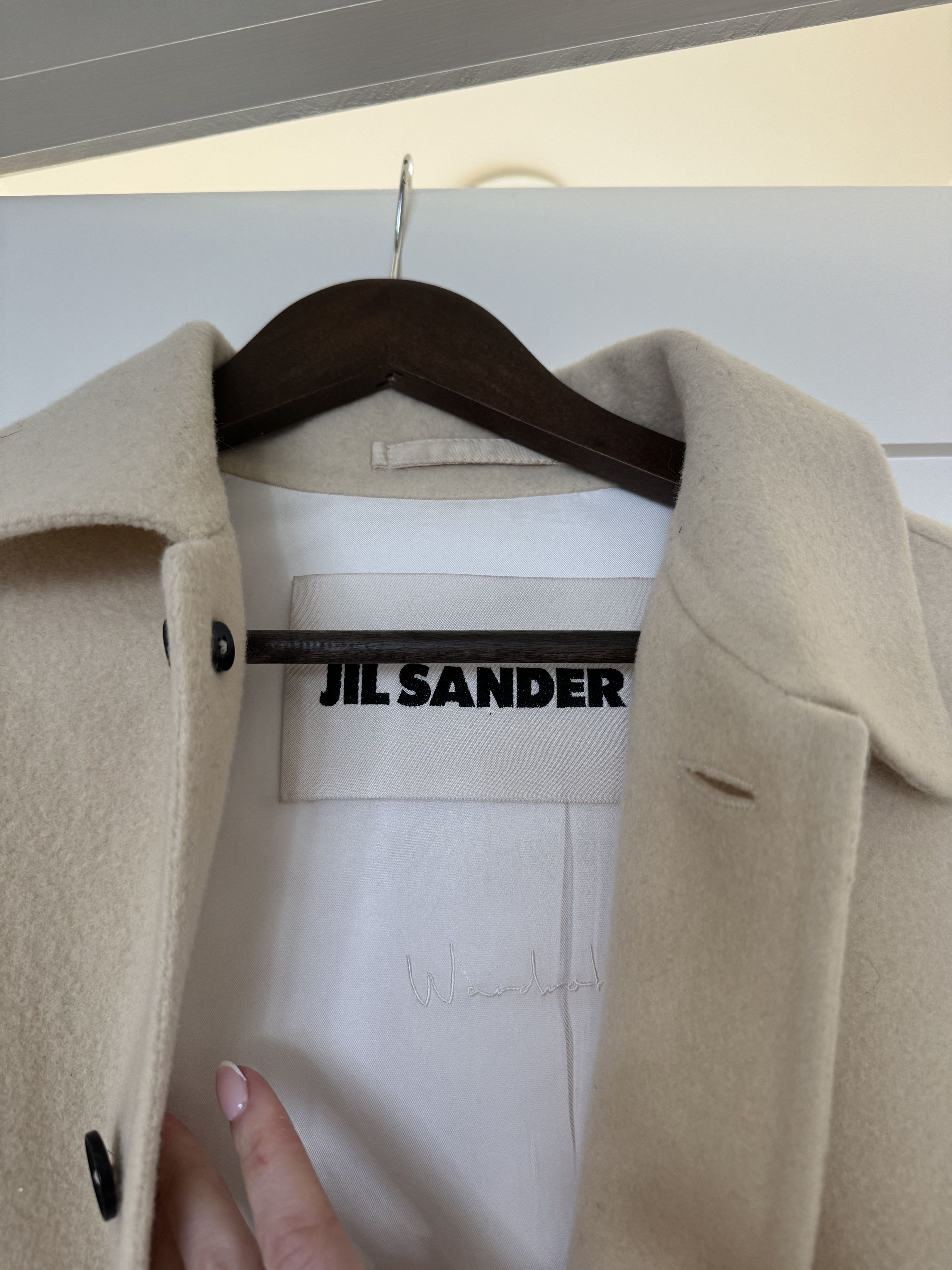 Jil Sander Jill Sander button up long sleeve wool shirt jacket Size US S / EU 44-46 / 1 - 5 Thumbnail