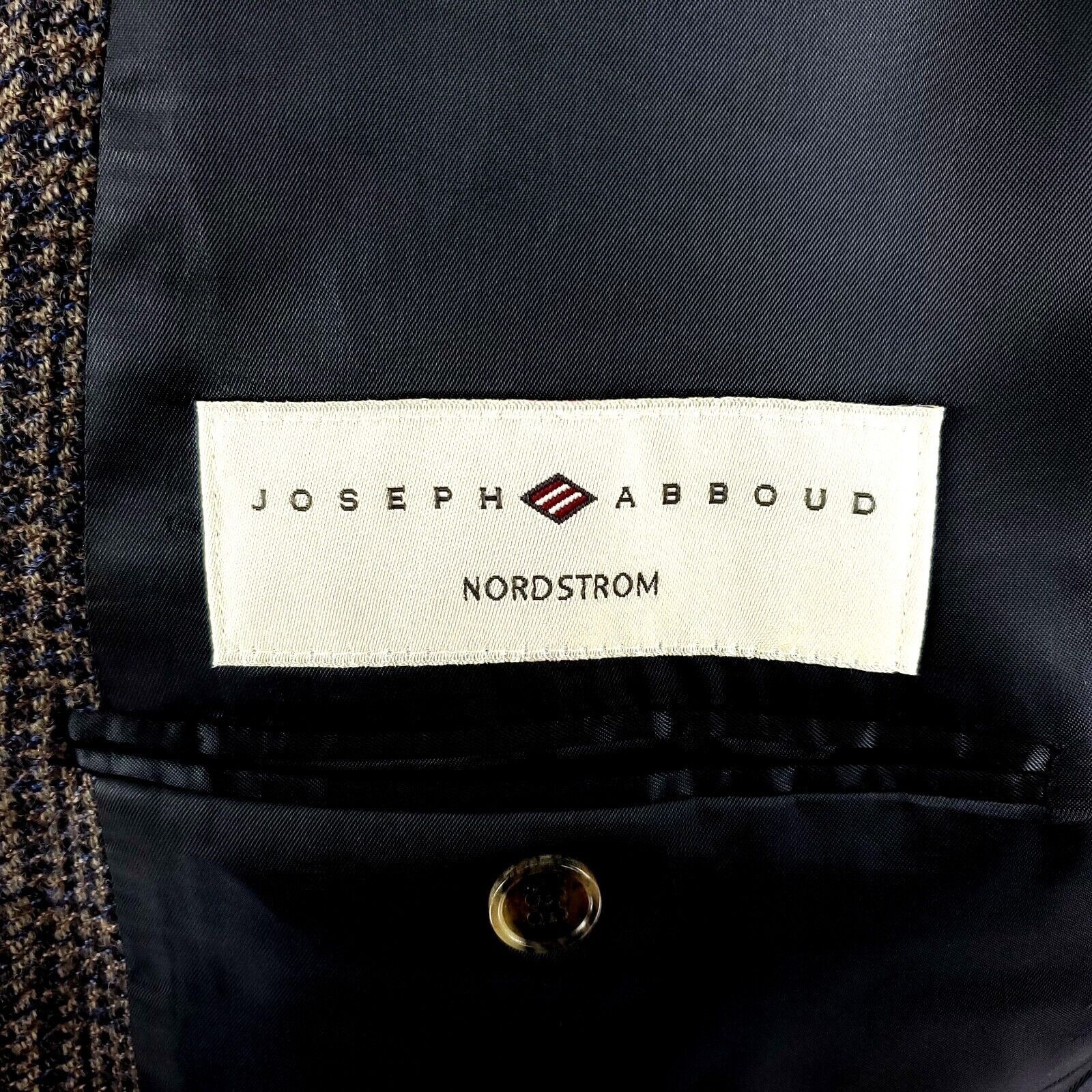 Joseph Abboud Joseph Abboud Nordstrom Tweed Wool 3 Button Sport Coat 42L B Size 42L - 7 Thumbnail