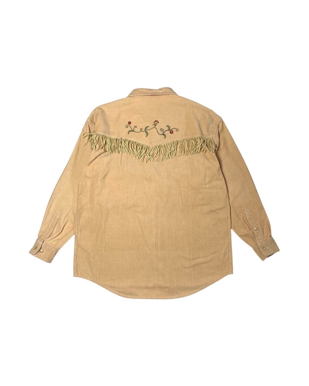Vintage 1990s Blood Stock Wildwest Western Cowboy Corduroy Shirt Size US L / EU 52-54 / 3 - 2 Thumbnail
