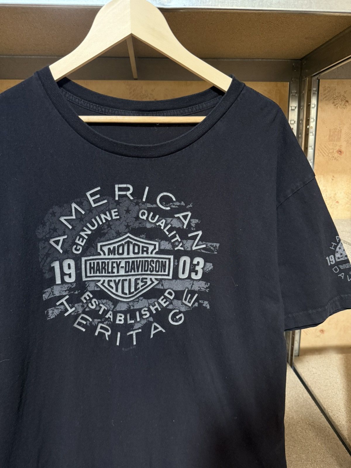 Band Tees × Harley Davidson × Vintage Vintage 2020 Harley Davidson Switzerland T-Shirt Size US XL / EU 56 / 4 - 3 Thumbnail