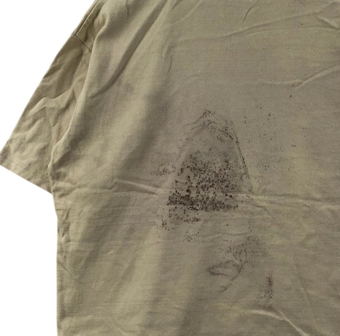 Japanese Brand NUMBER NINE STUDIOS Japan Plain Dirty T-Shirt