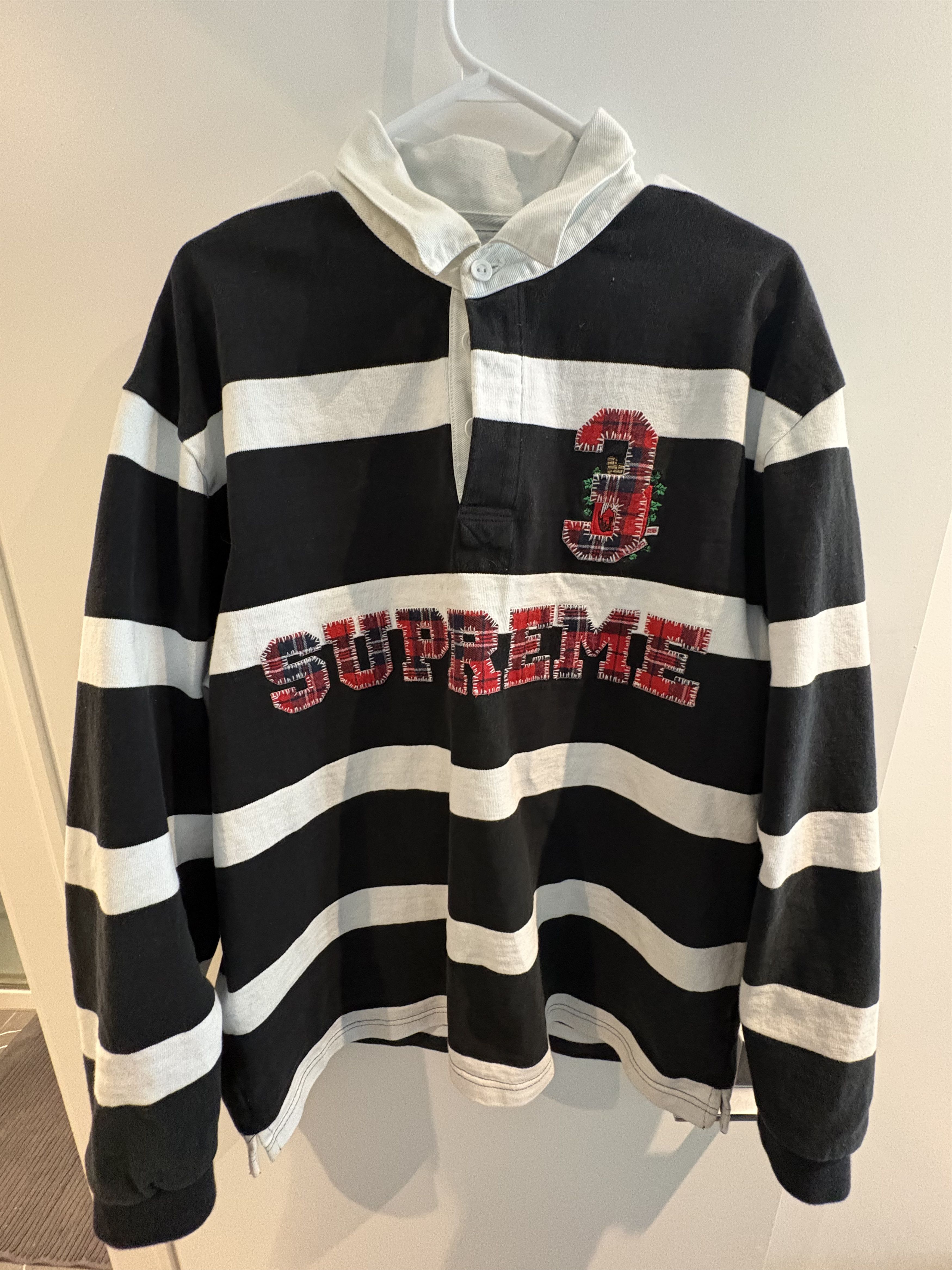 USED Supreme Box logo Polo ラグビー M Supreme Supreme Polo Rugby Box Logo | Grailed