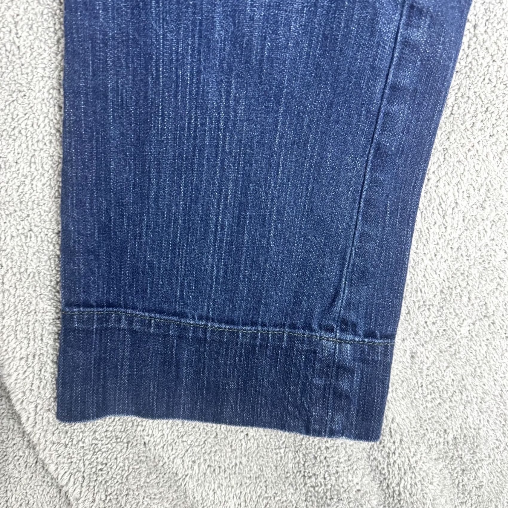 Vintage Polo Jeans Company Jeans Bootcut Womens 4 Blue Kelly Wide Hem Stretch Denim Midwest Blue Bootcut Womens 4 Jeans Size 27" / US 4 / IT 40 - 7 Thumbnail