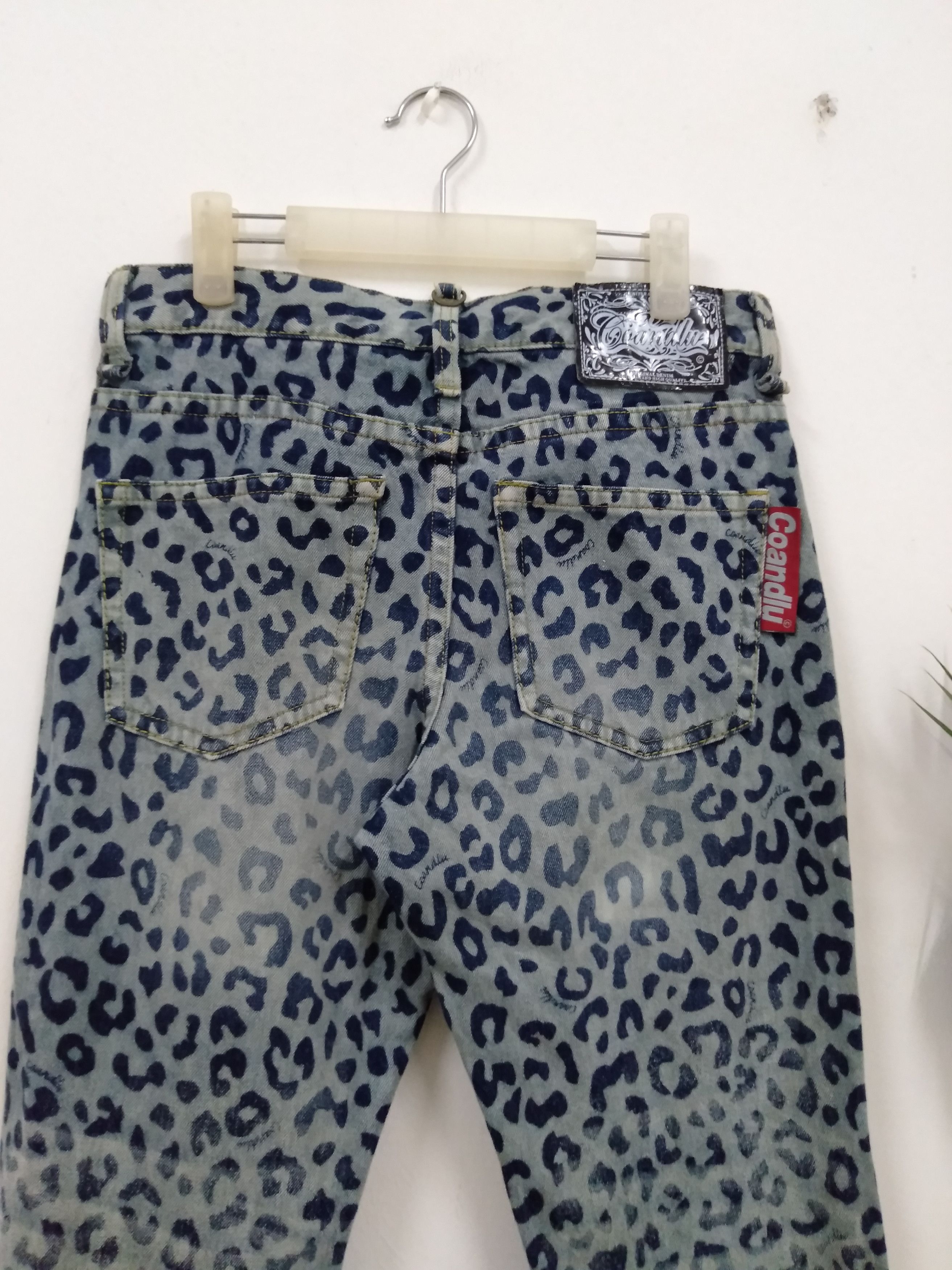 Hysteric Glamour Japanese Brand Leopard Print denim Hysterics inspired Size US 33 - 3 Thumbnail