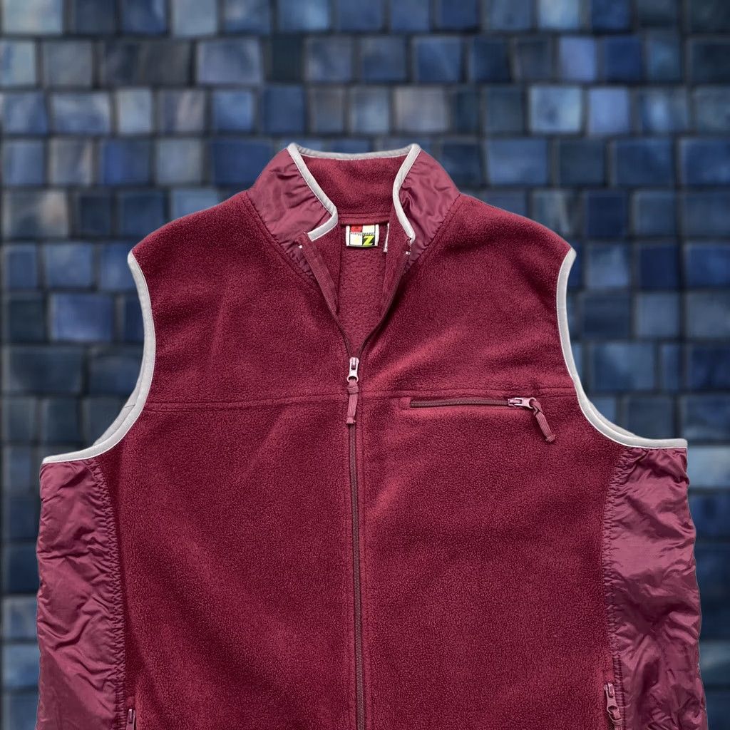 Vintage Energy Zone Maroon Full Zip Vest - Plus Size 3X - Fleece Size XXL / US 16-18 / IT 52-54 - 1 Thumbnail