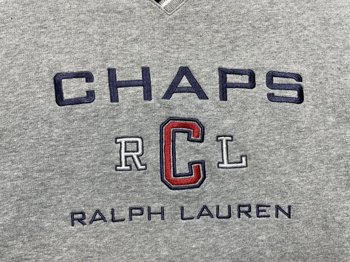 Polo Ralph Lauren Vintage Sweatshirt 90s Chaps Polo Ralph Lauren Big Logo Y2K Size US S / EU 44-46 / 1 - 6 Thumbnail