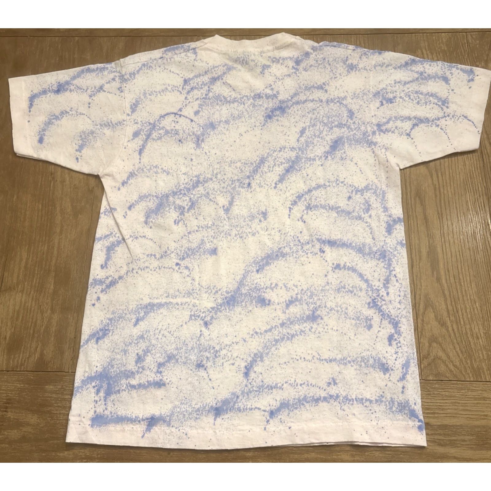 Fruit Of The Loom VINTAGE Fruit of the Loom T-Shirt Size L Men Pink Paint Splatter 90s Art Stitch Crew Neck EUC Size US L / EU 52-54 / 3 - 7 Thumbnail