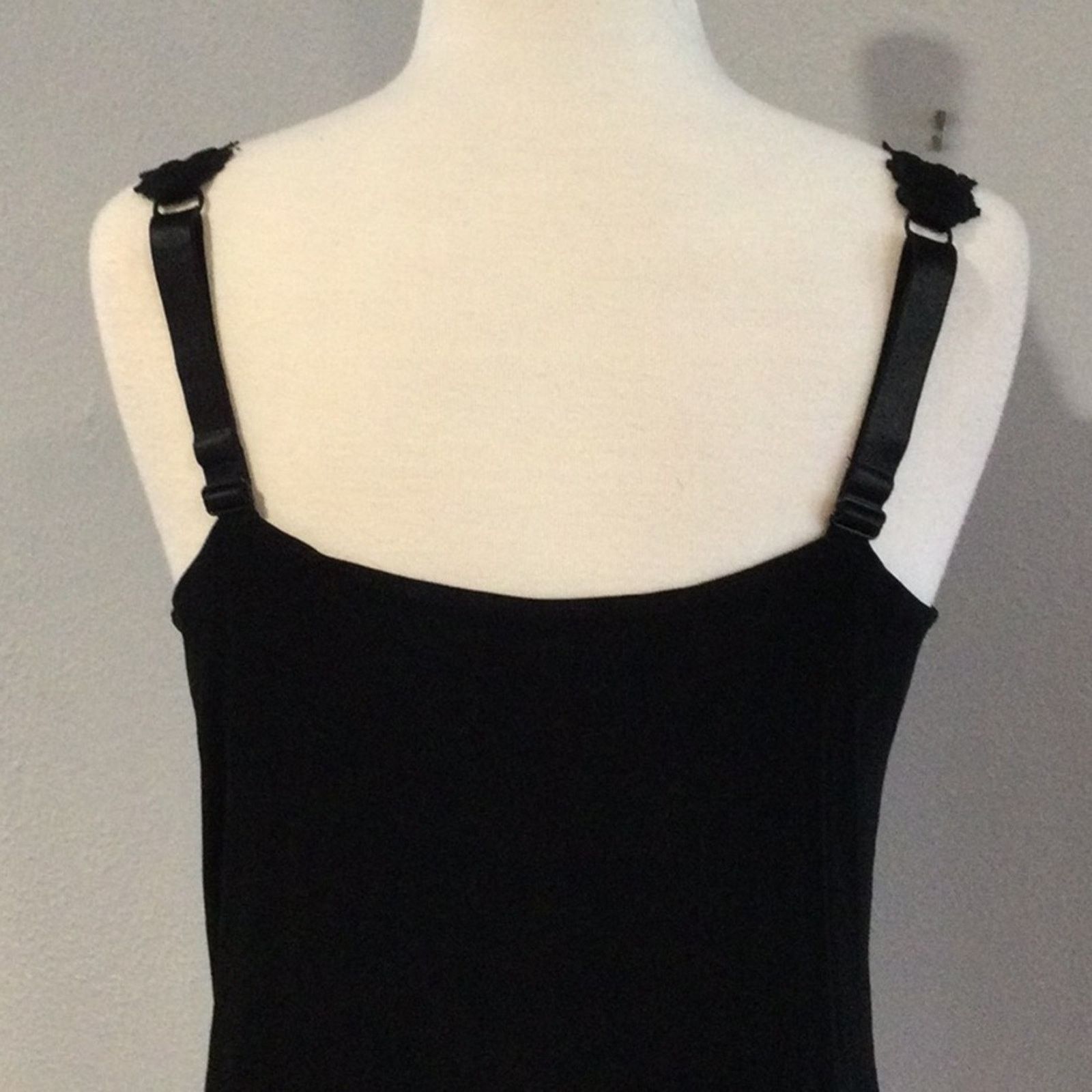 Chicos Chico's Travelers Black Lace Adjustable Strap Tank 2/L/12 Size L / US 10 / IT 46 - 8 Thumbnail