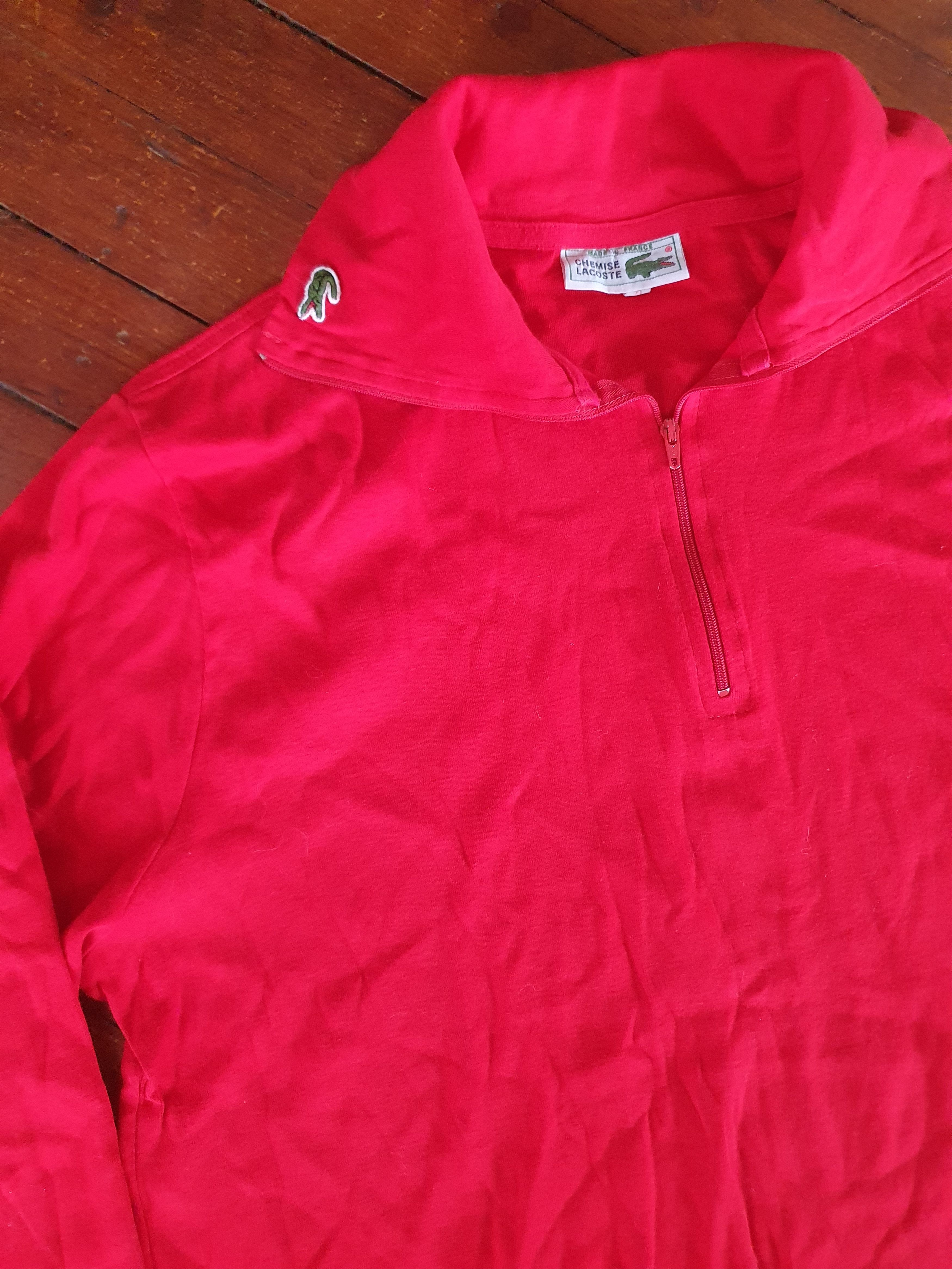 Lacoste Lacoste Chemise Vtg 1/4 zip Long Sleeve polo sz S Size US S / EU 44-46 / 1 - 1 Thumbnail