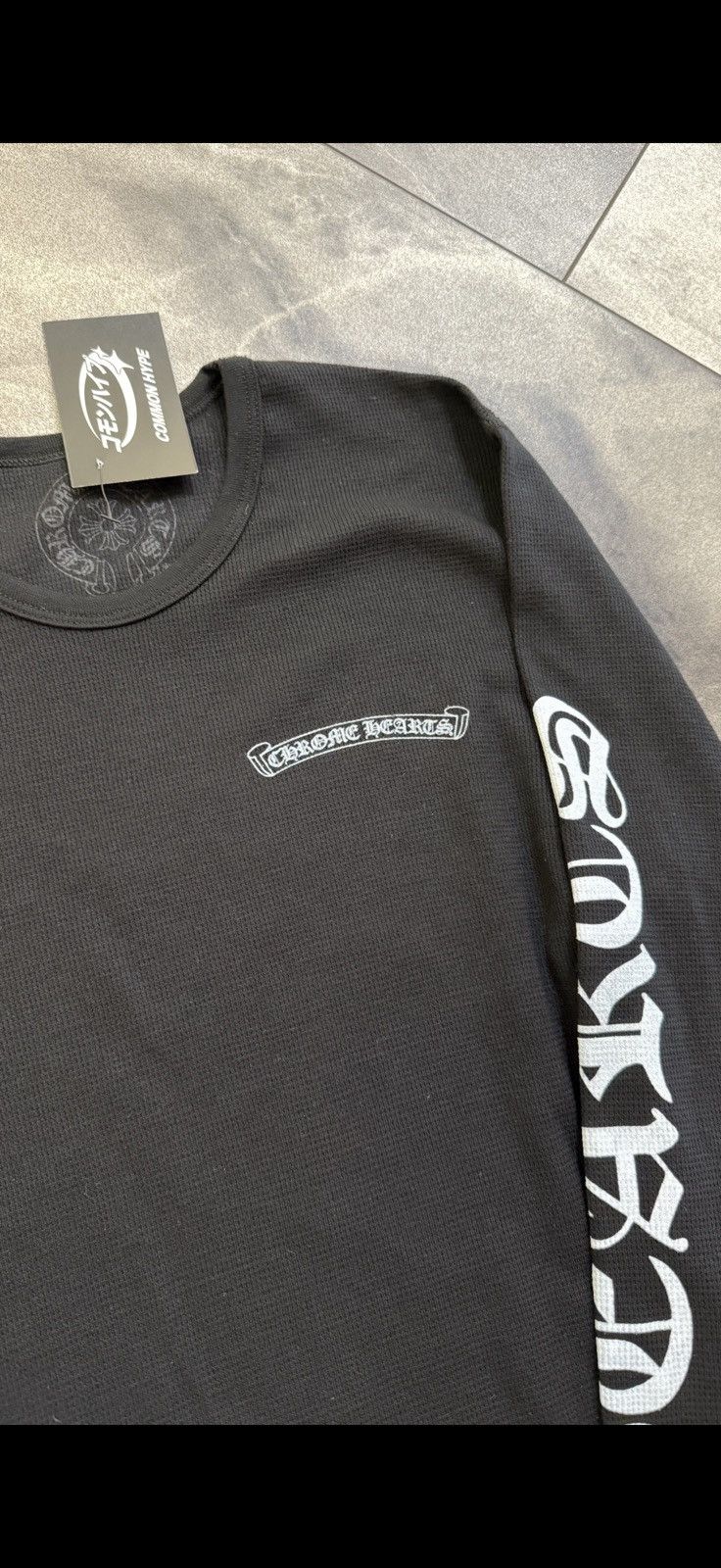 Chrome Hearts Chrome Hearts Scroll Logo Long-Sleeve Thermal Size US L / EU 52-54 / 3 - 4 Thumbnail