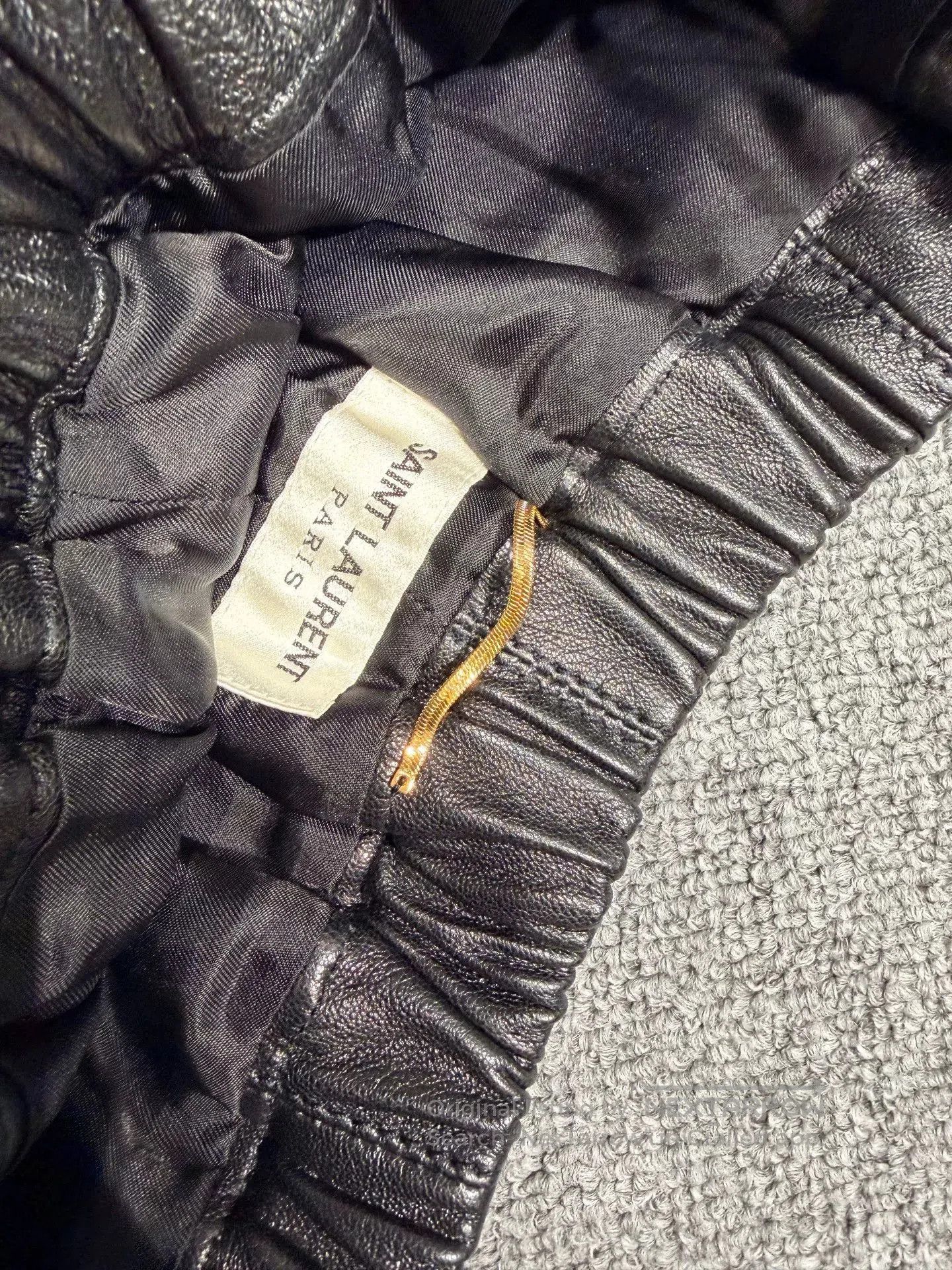 Saint Laurent Paris Saint Laurent Leather Shorts. Size 39" - 4 Thumbnail