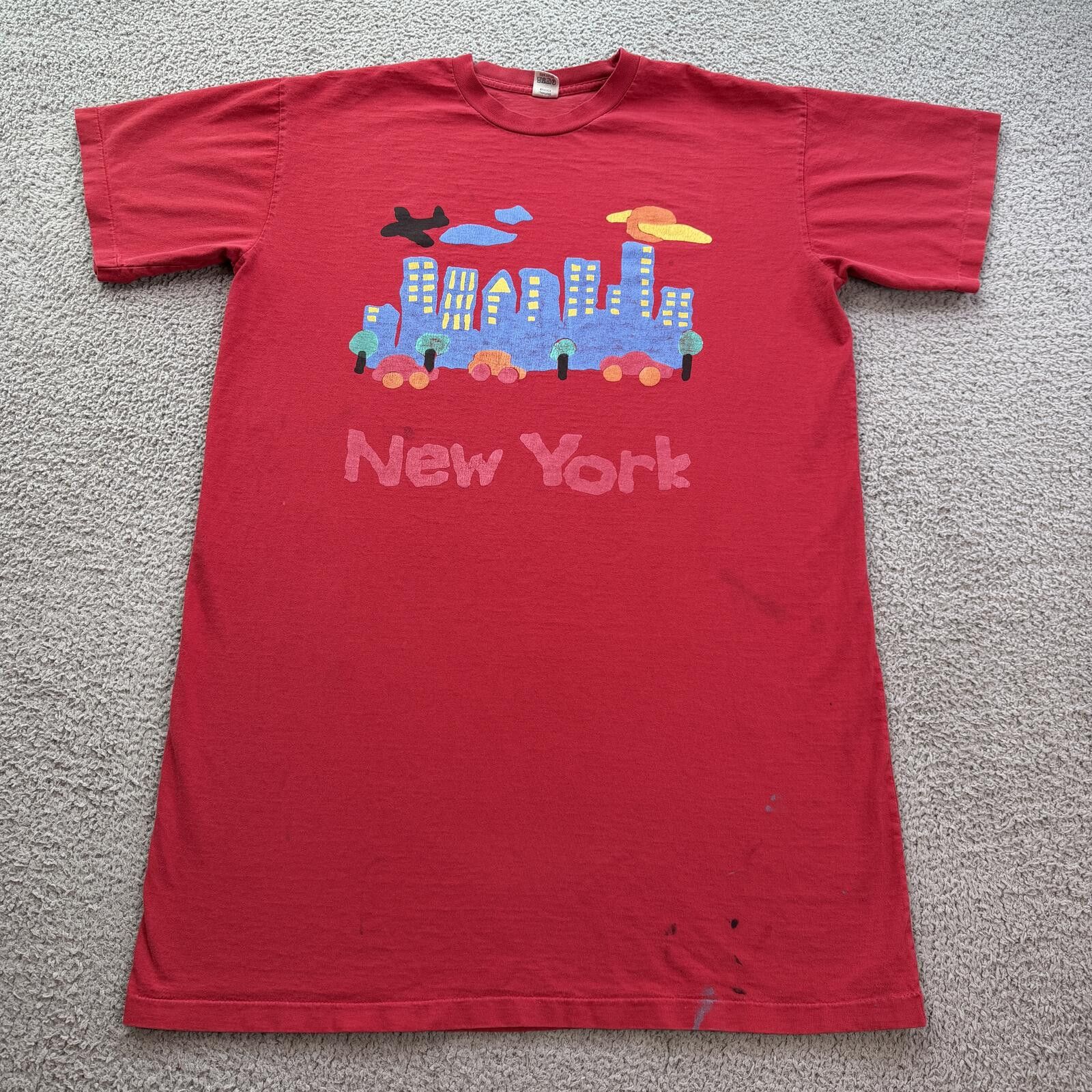 Other Vintage New York City Skyline T Shirt Oversized XXL Tall Red Size US XXL / EU 58 / 5 - 1 Thumbnail