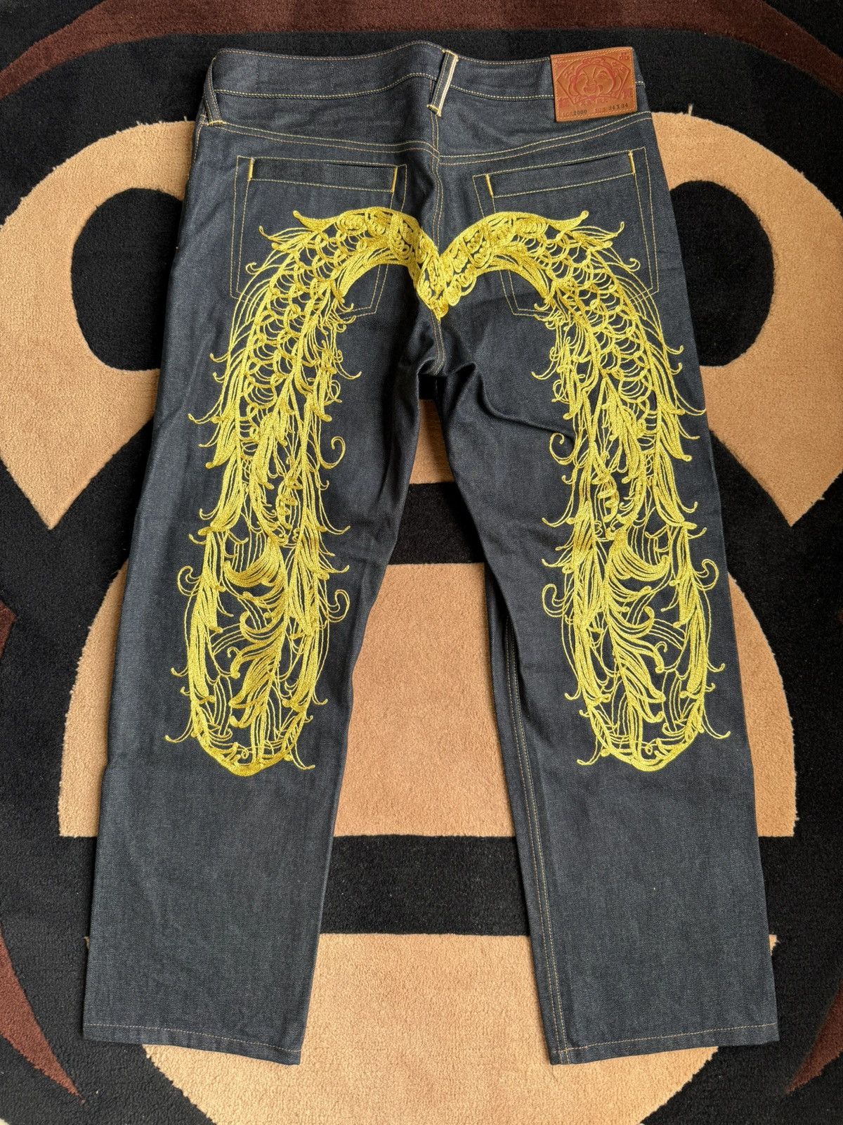 Evisu EVISU golden Phoenix embroidery daicock jeans size:34x34 Size US 34 / EU 50 - 1 Thumbnail