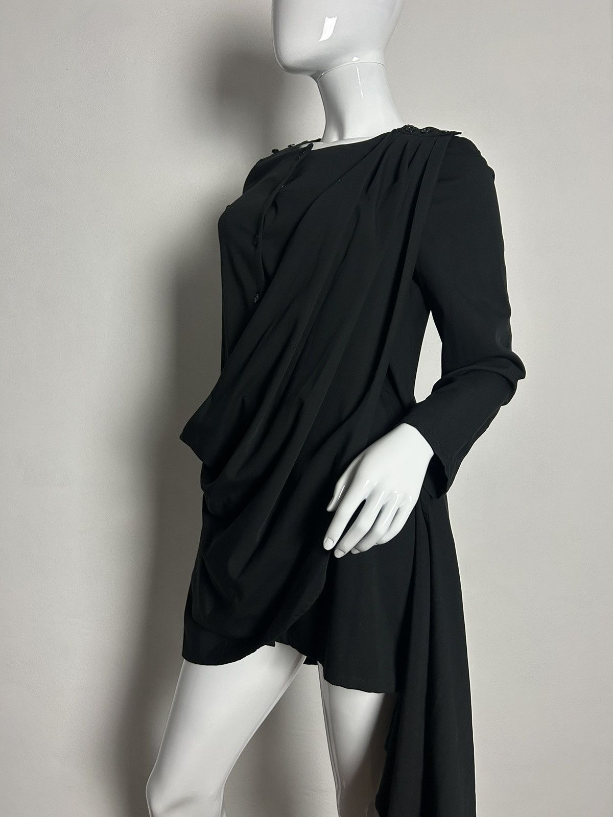 image of Archival Clothing x Avant Garde Insane Avant-Garde Deconstruction Blouse in Black, Women's (Size Sm