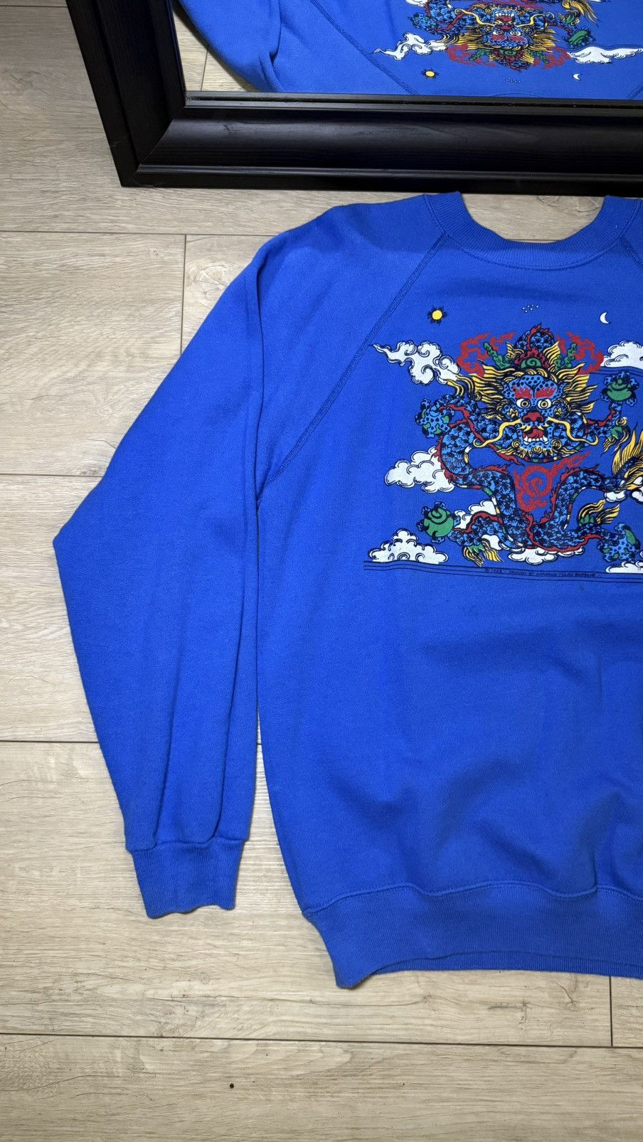 JNCO Vintage / Y2K 1980s Dragon Tattoo Style Sweatshirt /Crewneck Size US M / EU 48-50 / 2 - 2 Thumbnail