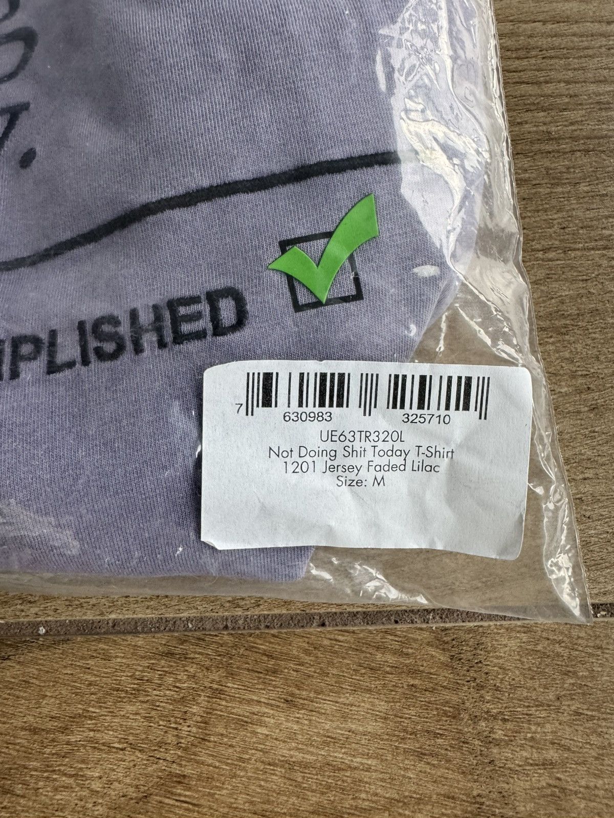 Vetements Vetements 'i'm not doing shit today' t-shirt (purple) Size US M / EU 48-50 / 2 - 12 Thumbnail