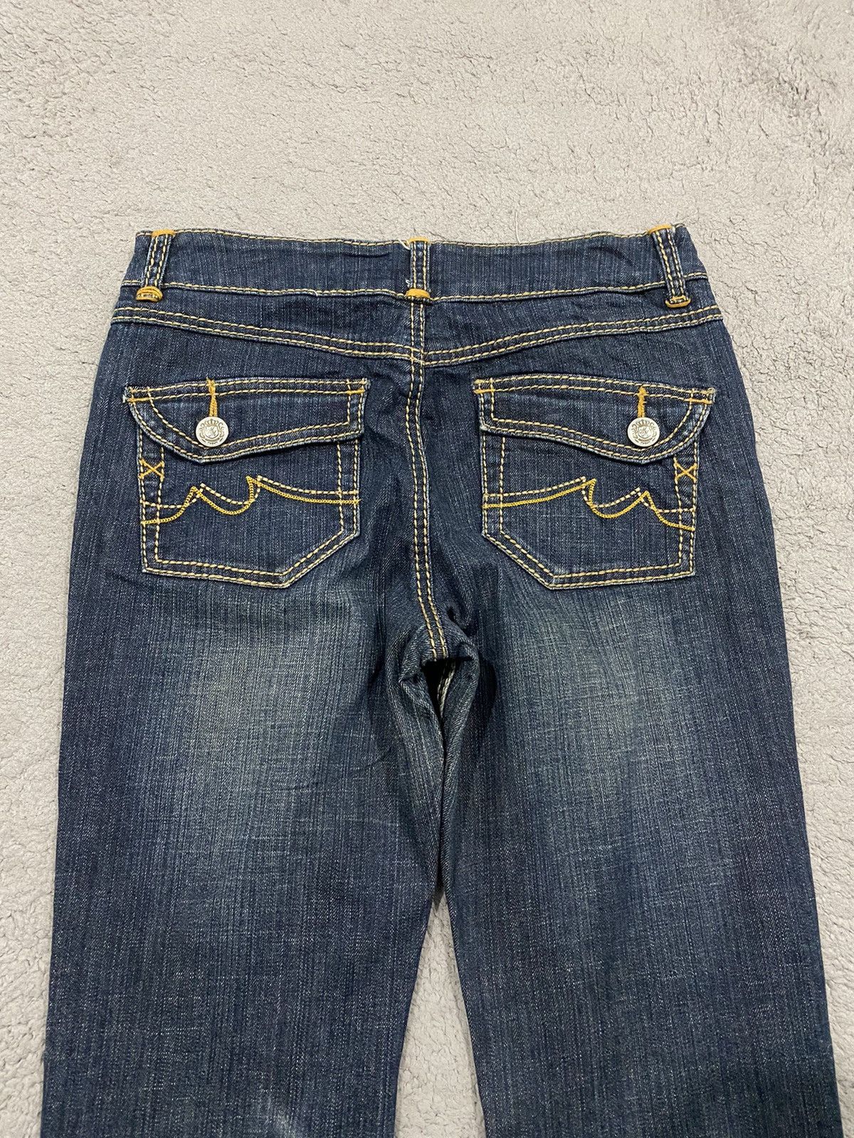 Masaki Matsushima Masaki Matsushima Flare Low Rise Stone Wash Designer Jeans Size US 30 / EU 46 - 8 Thumbnail