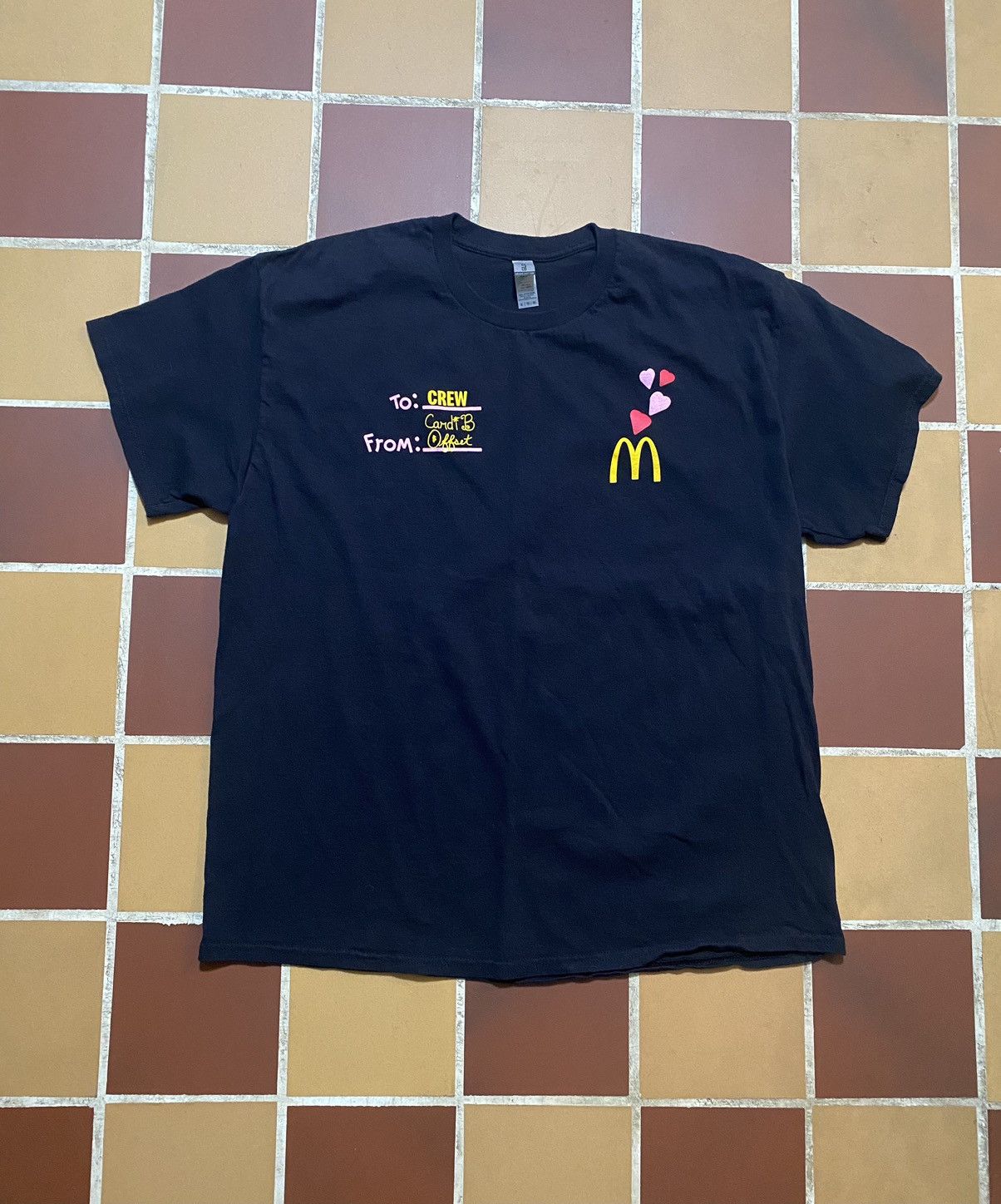 Migos Rare Carti B and Offset Mcdonald’s Crew Shirt Size US XL / EU 56 / 4 - 1 Thumbnail