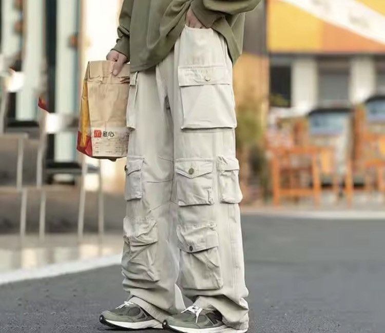 Japanese Brand Baggy Cargo Pants - Y2K Skate Streetwear Size US 34 / EU 50 - 3 Thumbnail