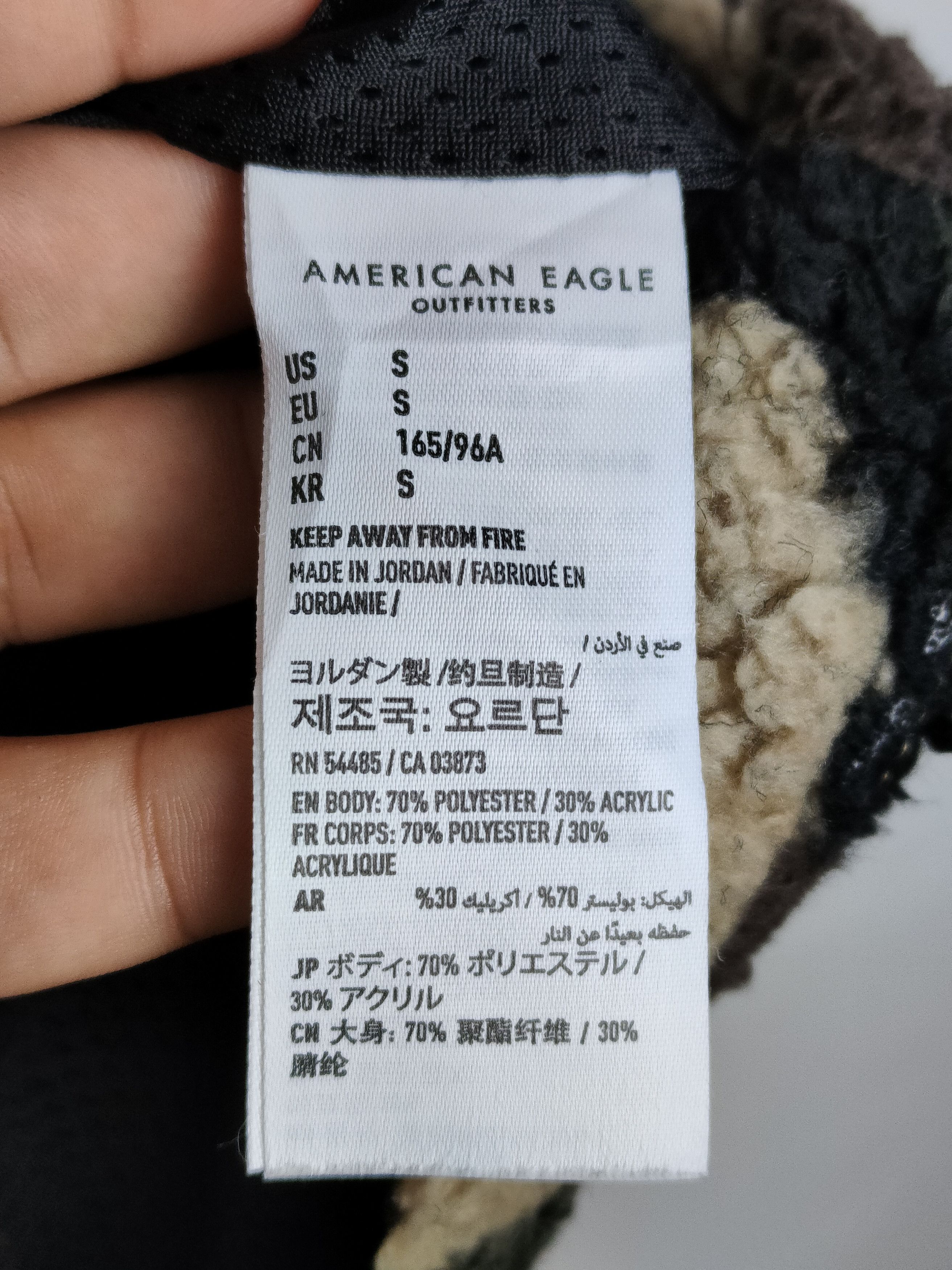 American Eagle Outfitters American Eagle Camo Deepile Fleece Zipper Jacket Size US S / EU 44-46 / 1 - 5 Thumbnail