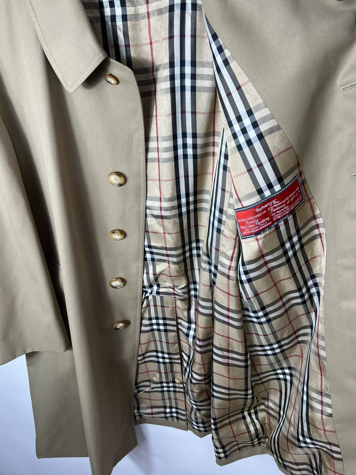 Burberry Vintage very rare luxury Burberry Beige Trench Coat Size US L / EU 52-54 / 3 - 6 Thumbnail