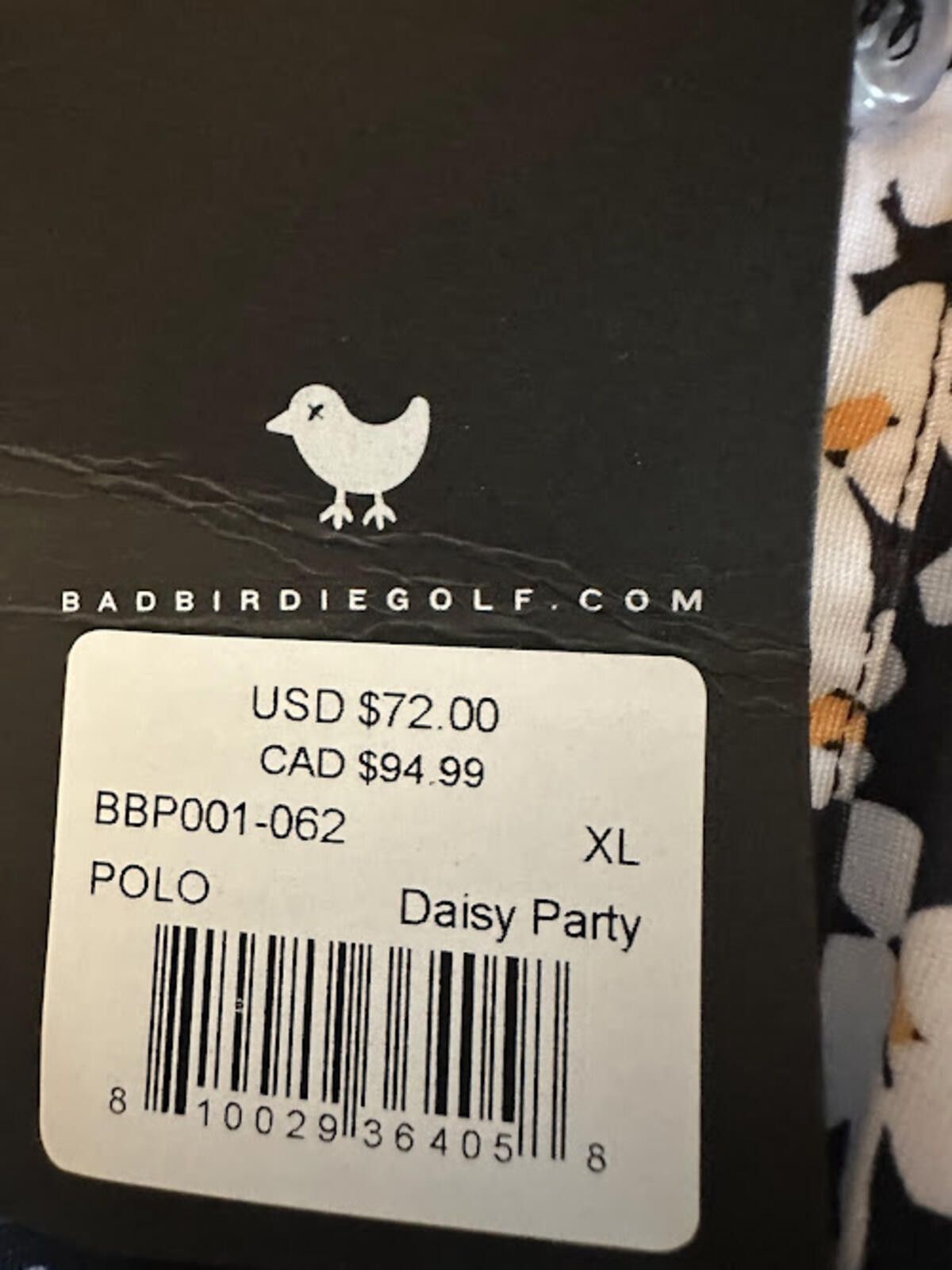 Bad Birdie Bad Birdie Daisy Party Golf Polo XL NWT Size US XL / EU 56 / 4 - 3 Thumbnail