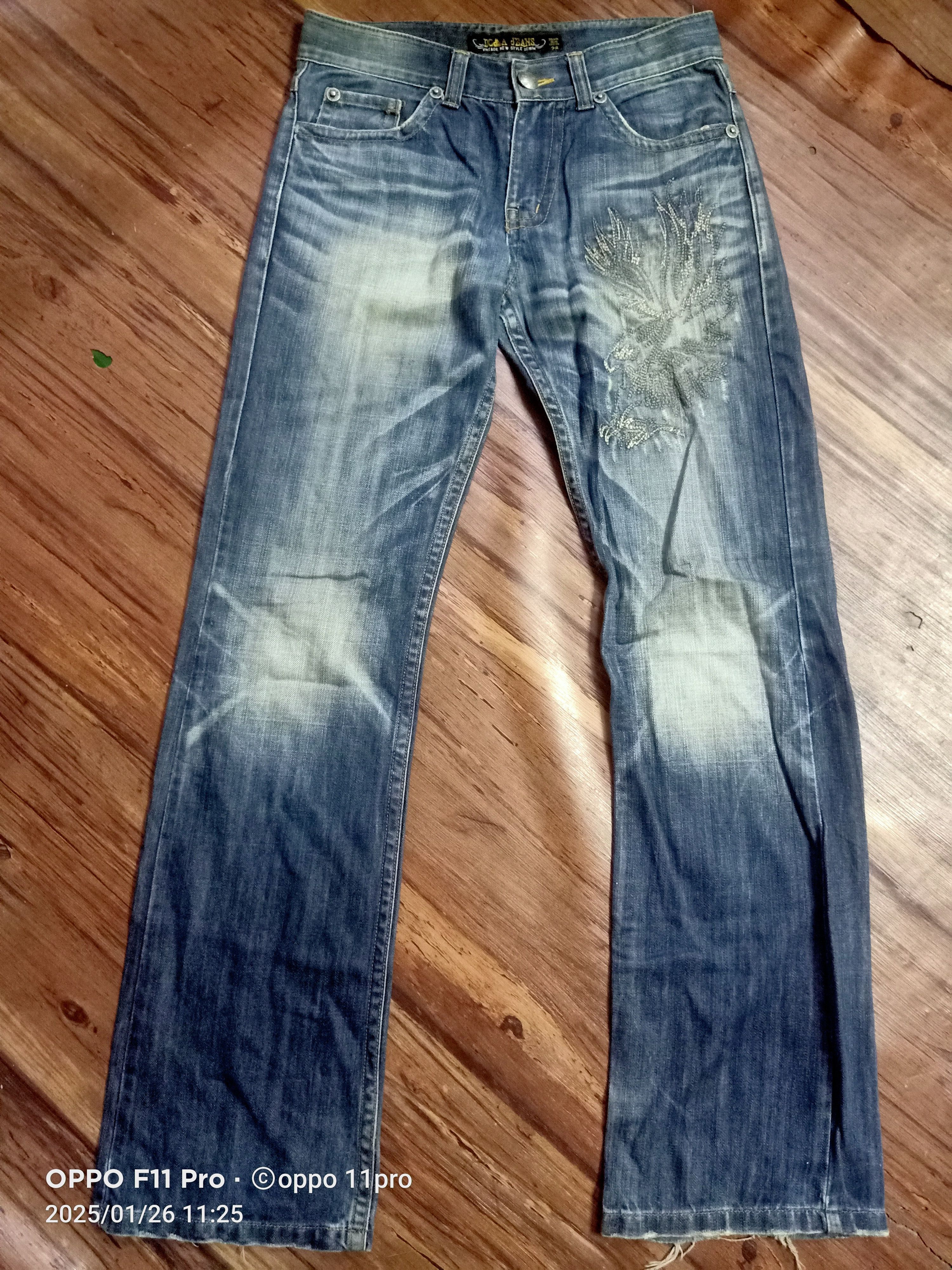 If Six Was Nine × Japanese Brand Robbie William Tour Denim Dc&Ac Denim Flare Size US 31 - 10 Thumbnail