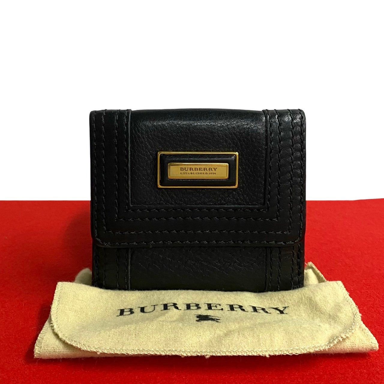 Burberry Burberry Wallets & Case Black Leather Size ONE SIZE - 1 Thumbnail