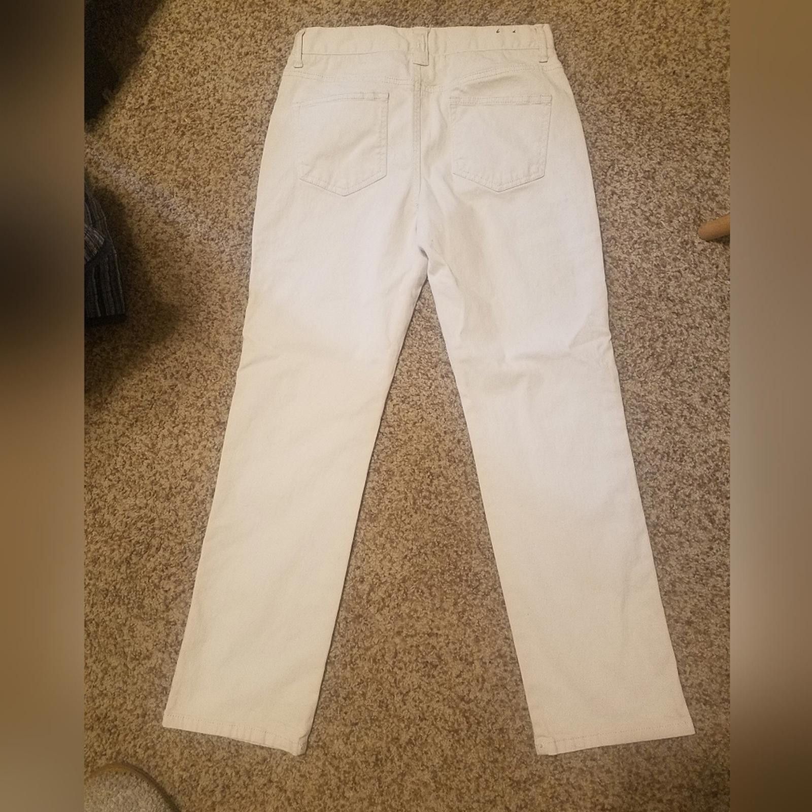 johnnie-O Johnnie-O Cream Straight-Leg Trousers Size 12 Size US 26 / EU 42 - 2 Thumbnail