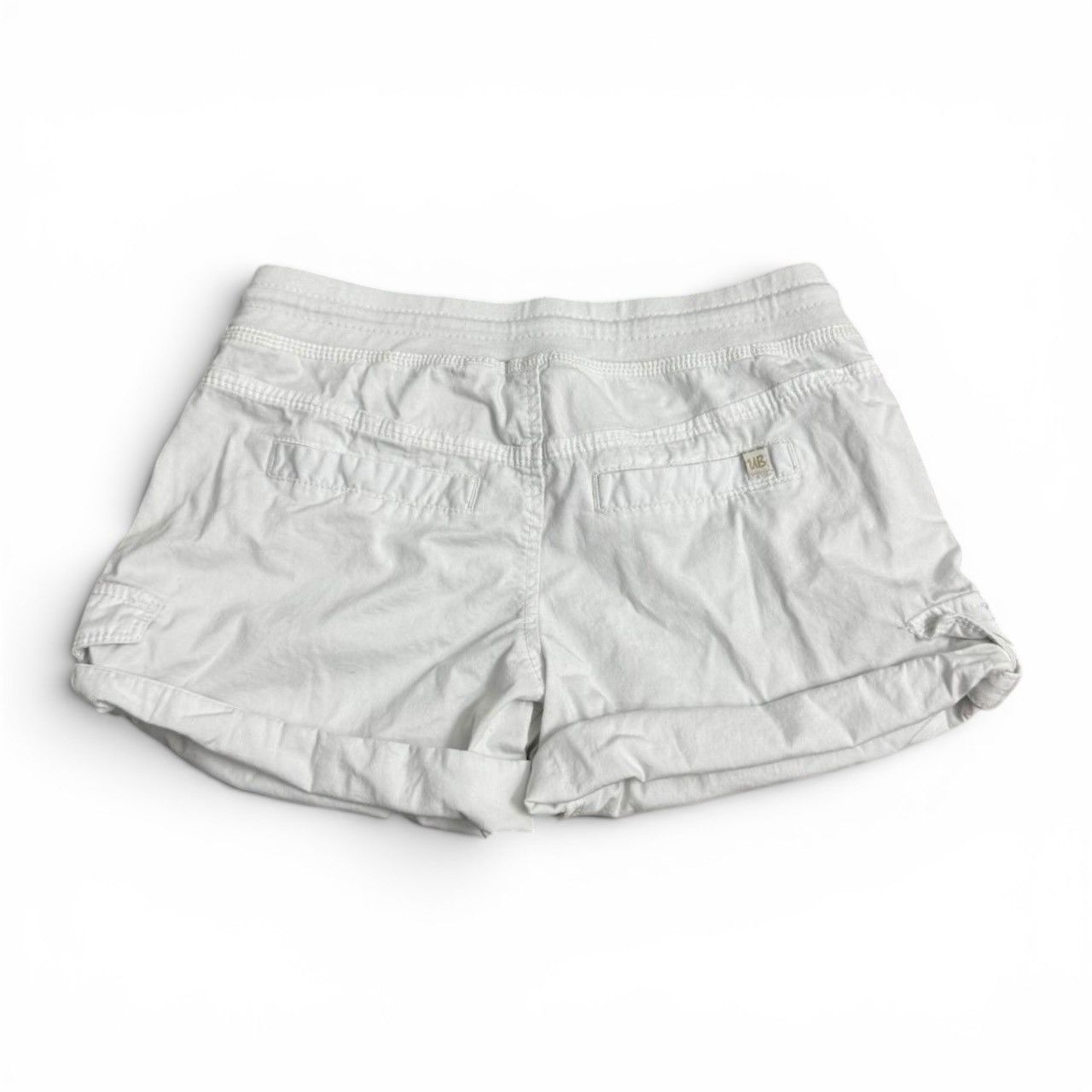 UNIONBAY UNIONBAY White Cargo Drawstring Shorts with Zipper Detail Size 28" / US 6 / IT 42 - 5 Thumbnail
