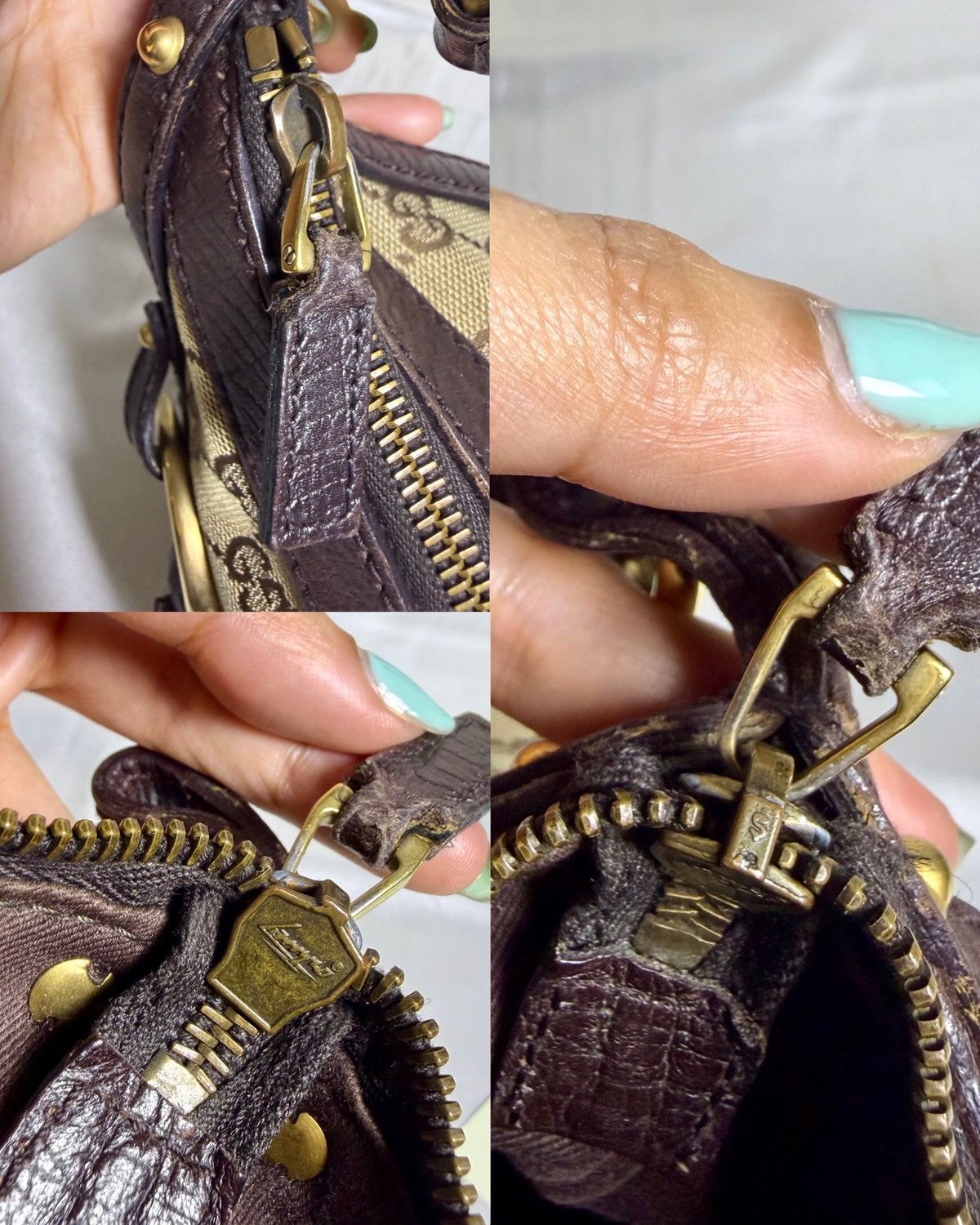 Gucci Authentic GUCCI Horsebit GG Canvas Brown Hobo Shoulder Bag Size ONE SIZE - 22 Thumbnail