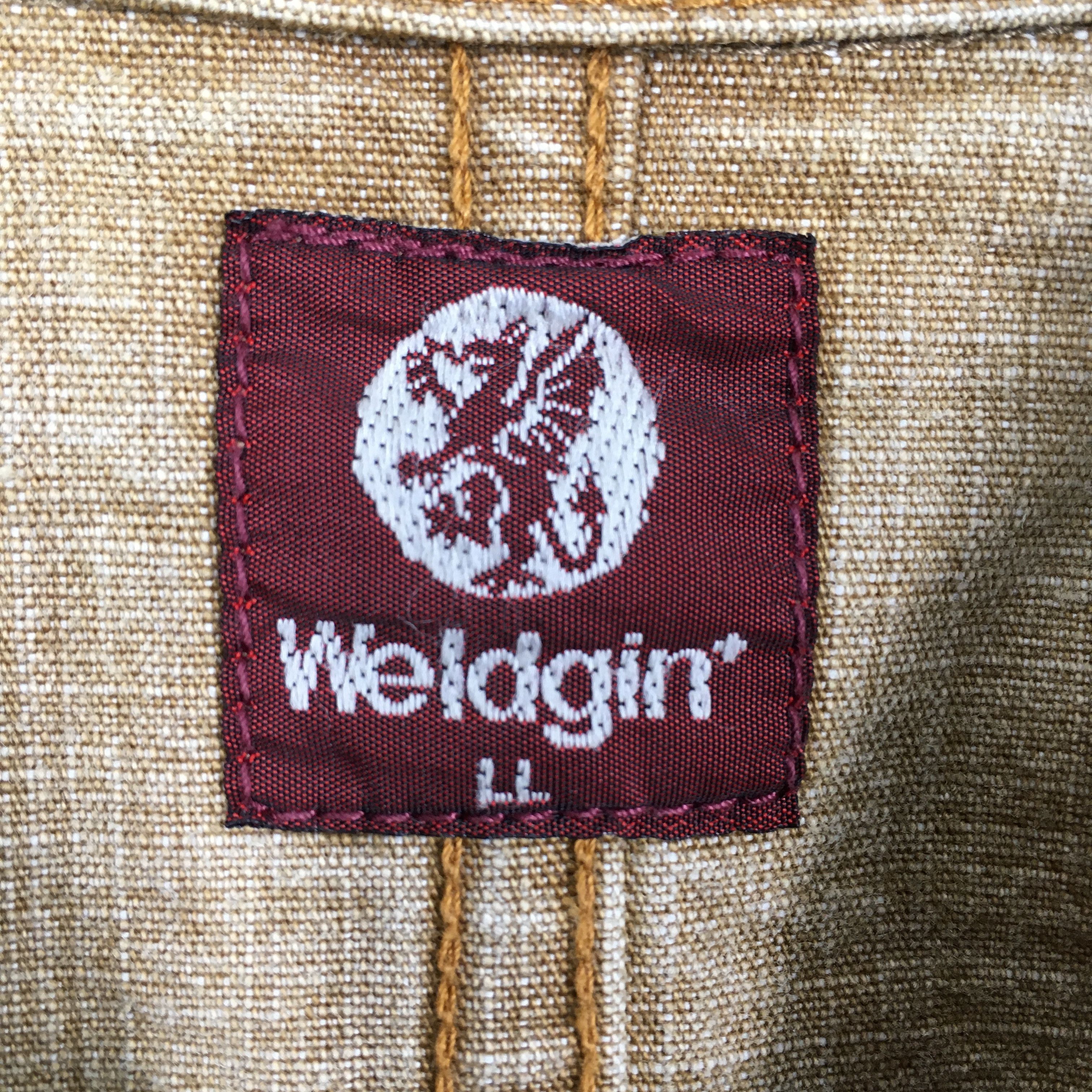 Vintage Vintage 80s Weldgin Denim Workers Brown Jacket Large Size US L / EU 52-54 / 3 - 5 Thumbnail