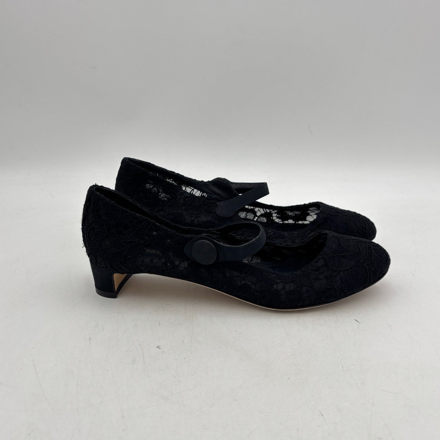 Dolce & Gabbana Dolce & Gabbana Taormina Lace Mary Jane Pumps Heels 37.5 Size US 7.5 / IT 37.5 - 3 Thumbnail