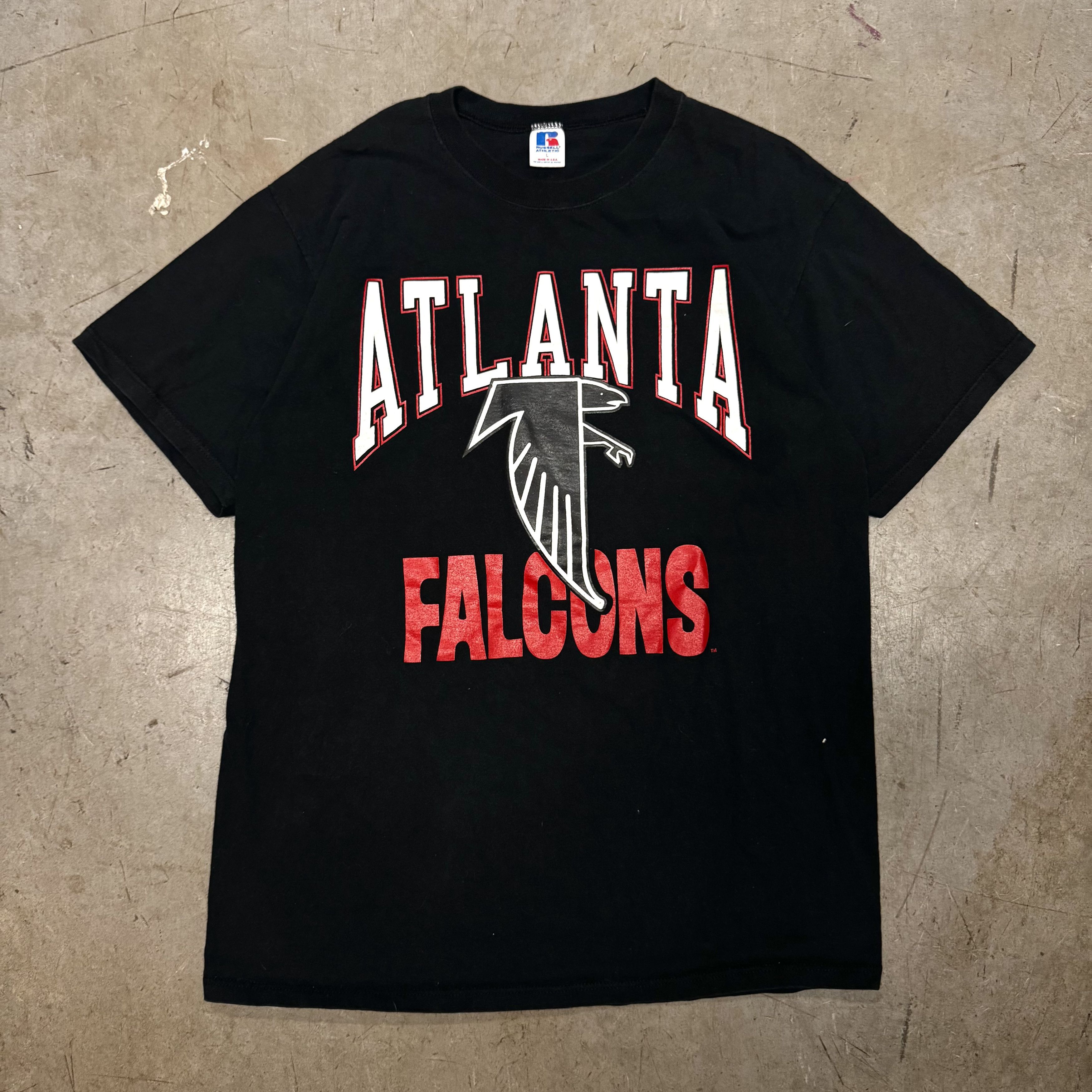 Russell Athletic VTG 90s Atlanta Falcons Russell Made in USA Graphic T Shirt Size US L / EU 52-54 / 3 - 1 Thumbnail