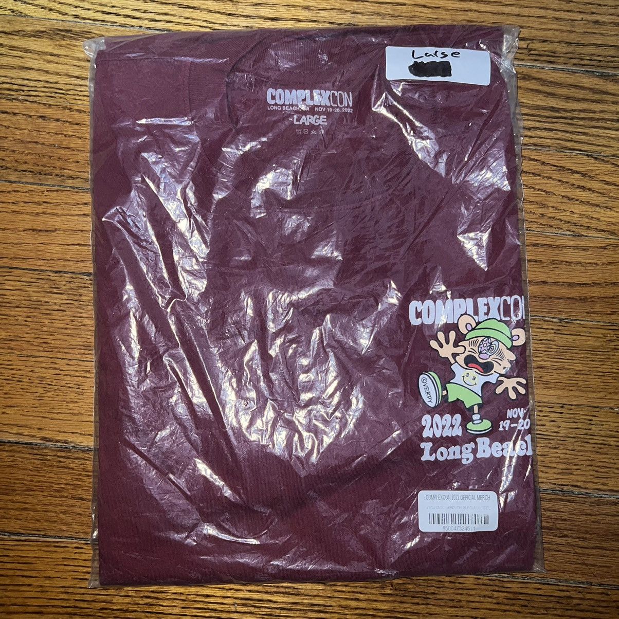 Complex Complexcon Verdy Tee Burgundy Size L Size US L / EU 52-54 / 3 - 2 Thumbnail