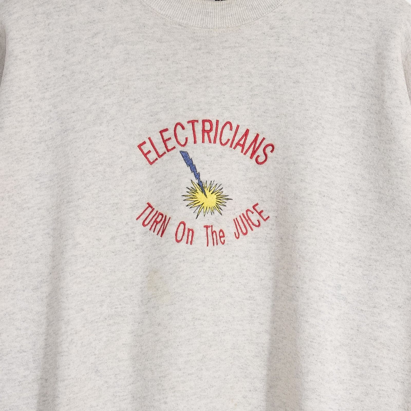 Vintage Vintage 90s Electricians Workwear Sweatshirt L - Distressed Size US L / EU 52-54 / 3 - 3 Thumbnail
