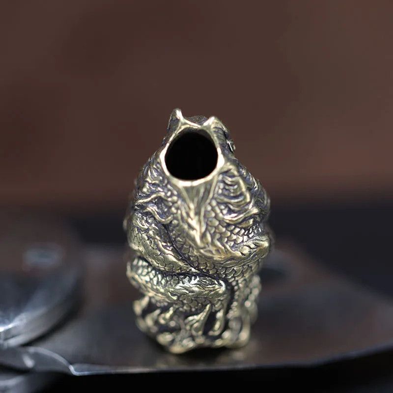 Handmade 2Pcs Dragon Knife Beads Paracord Bead Zipper Umbrella Size ONE SIZE - 4 Thumbnail