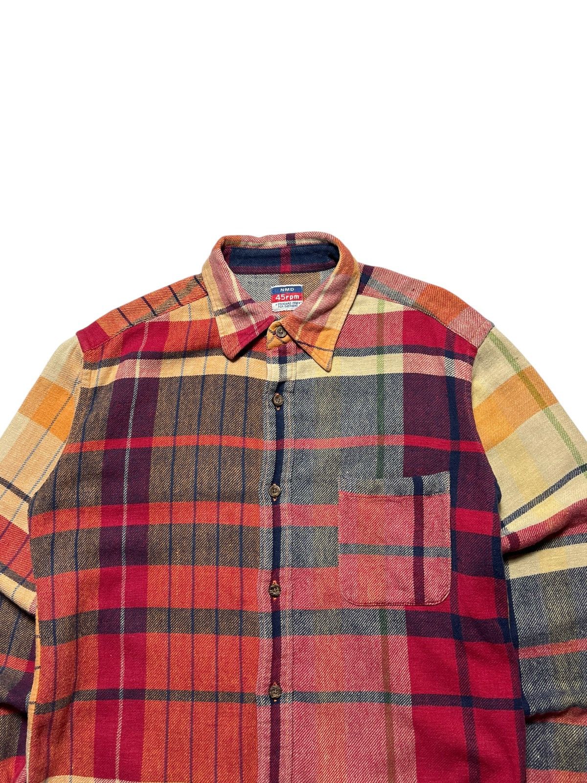 Japanese Brand 45rpm Plaid Flannel Japanese Brand Shirt Size US M / EU 48-50 / 2 - 2 Thumbnail