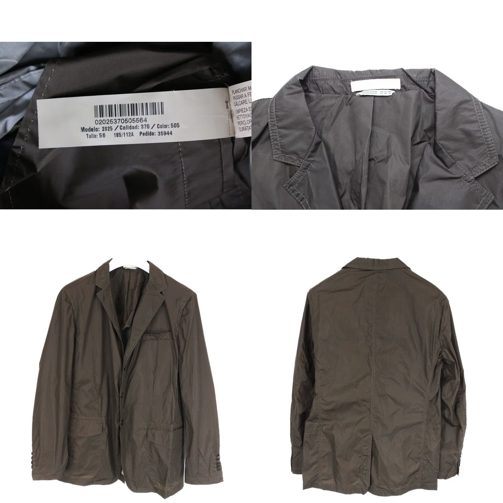 Massimo Dutti Massimo Dutti Jacket Men's US 48 Pockets Button Notch Lapel Short Sleeve Regular Brown 2025 Jacket Size US M / EU 48-50 / 2 - 8 Thumbnail