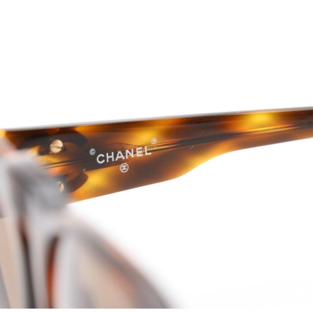 Chanel VTG Chanel 0006 80 Square Brown Tortoise Frame Sunglasses Size ONE SIZE - 5 Thumbnail