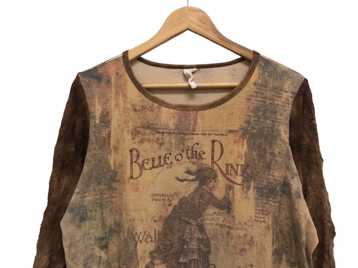 Vintage RARE 🔥 B,V. B,B. BELLE O’ THE RINK OVP MESH SLEEVES BODY TOP Size XL / US 12-14 / IT 48-50 - 3 Thumbnail