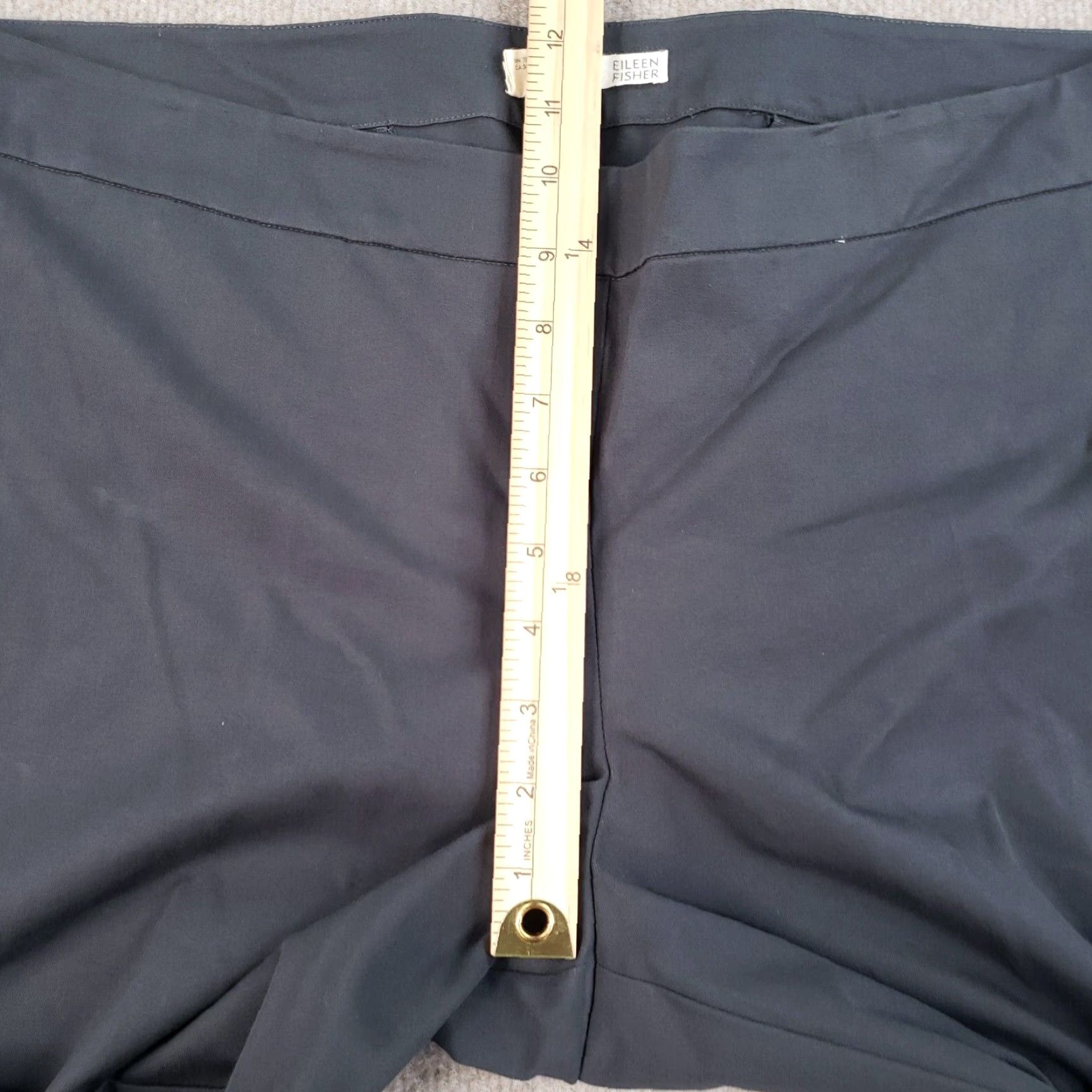 Eileen Fisher Eileen Fisher Slim Ankle Pant Women XL Gray Side Zip Non-Iron Stretch Casual Trousers Size 40" / US 18 - 7 Thumbnail